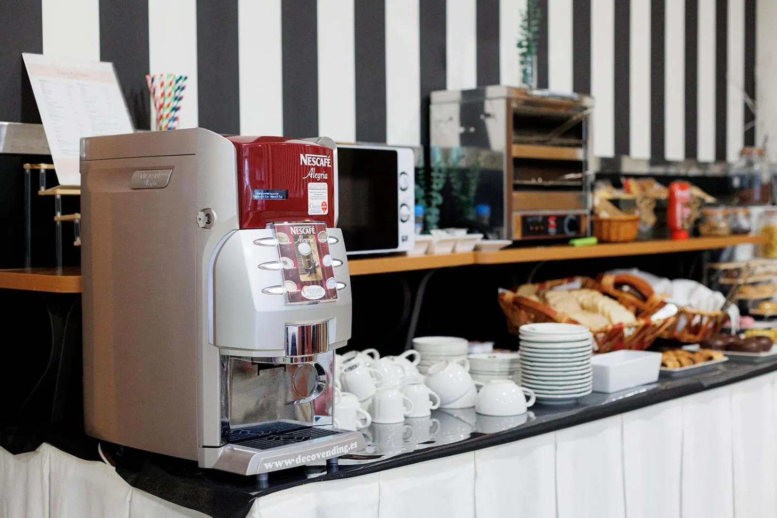 Buffet breakfast in Hotel Ciudad Cangas de Onis