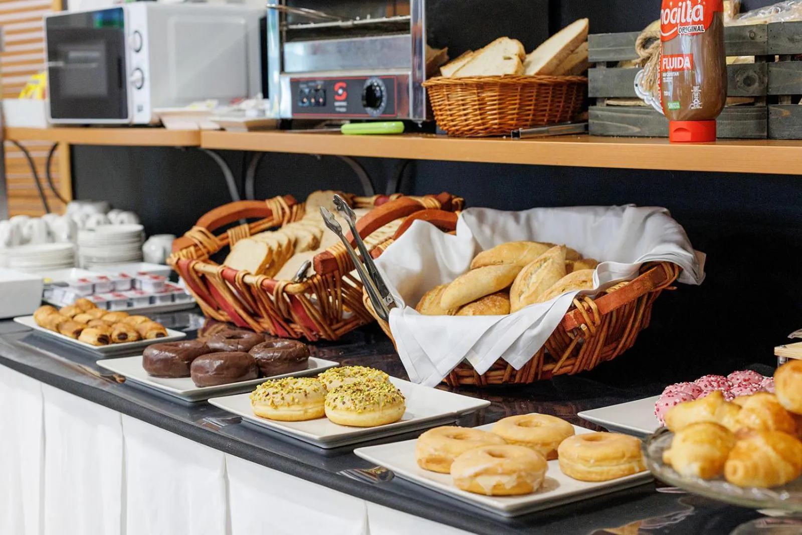 Buffet breakfast in Hotel Ciudad Cangas de Onis