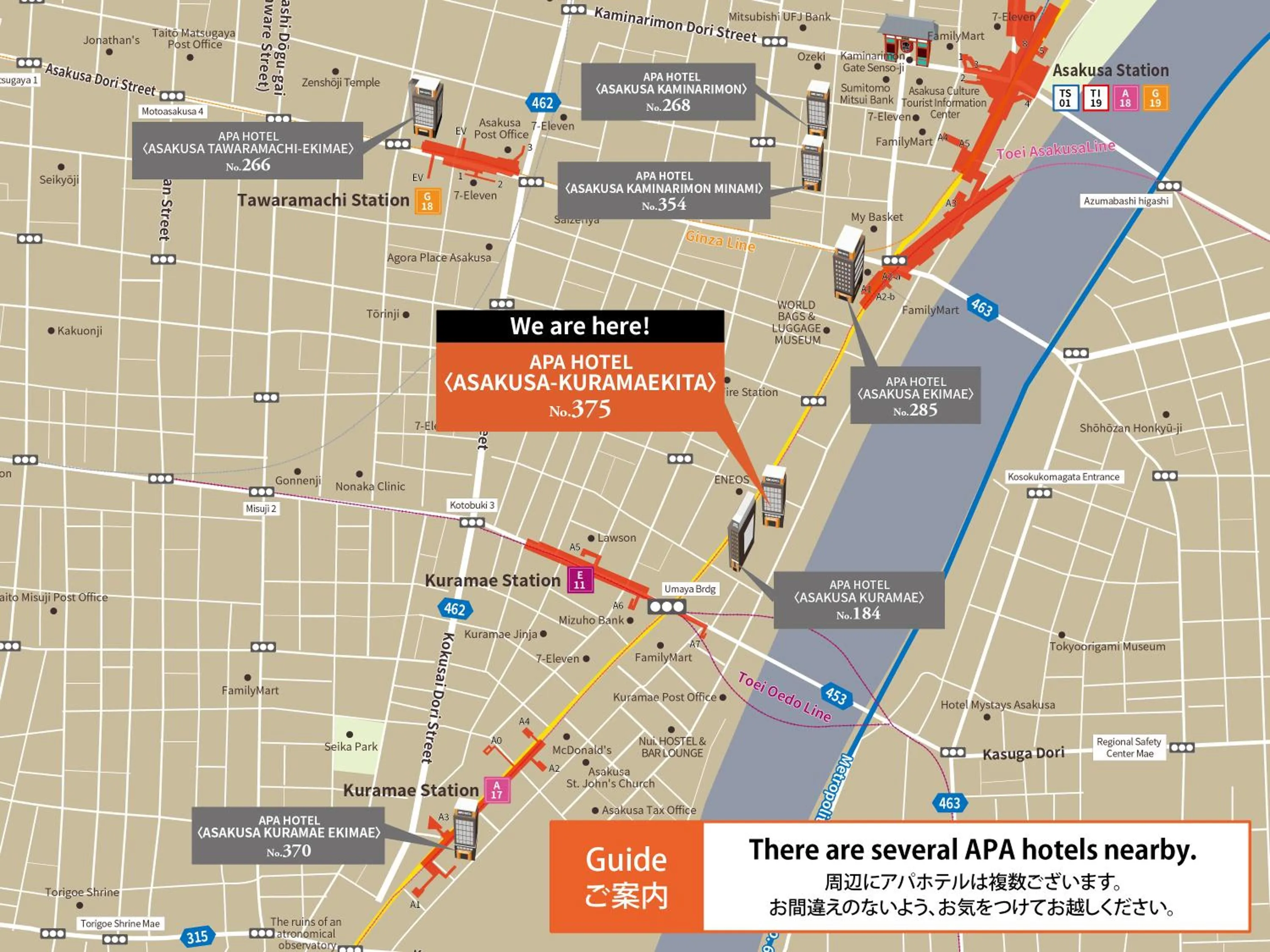 Off site in APA Hotel Asakusa Kuramae Kita