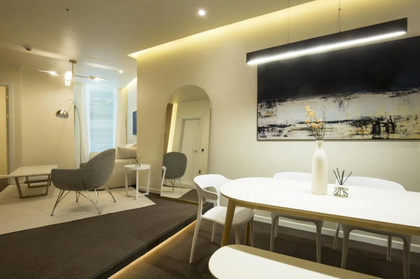 Living room in UH Suite The Haeundae