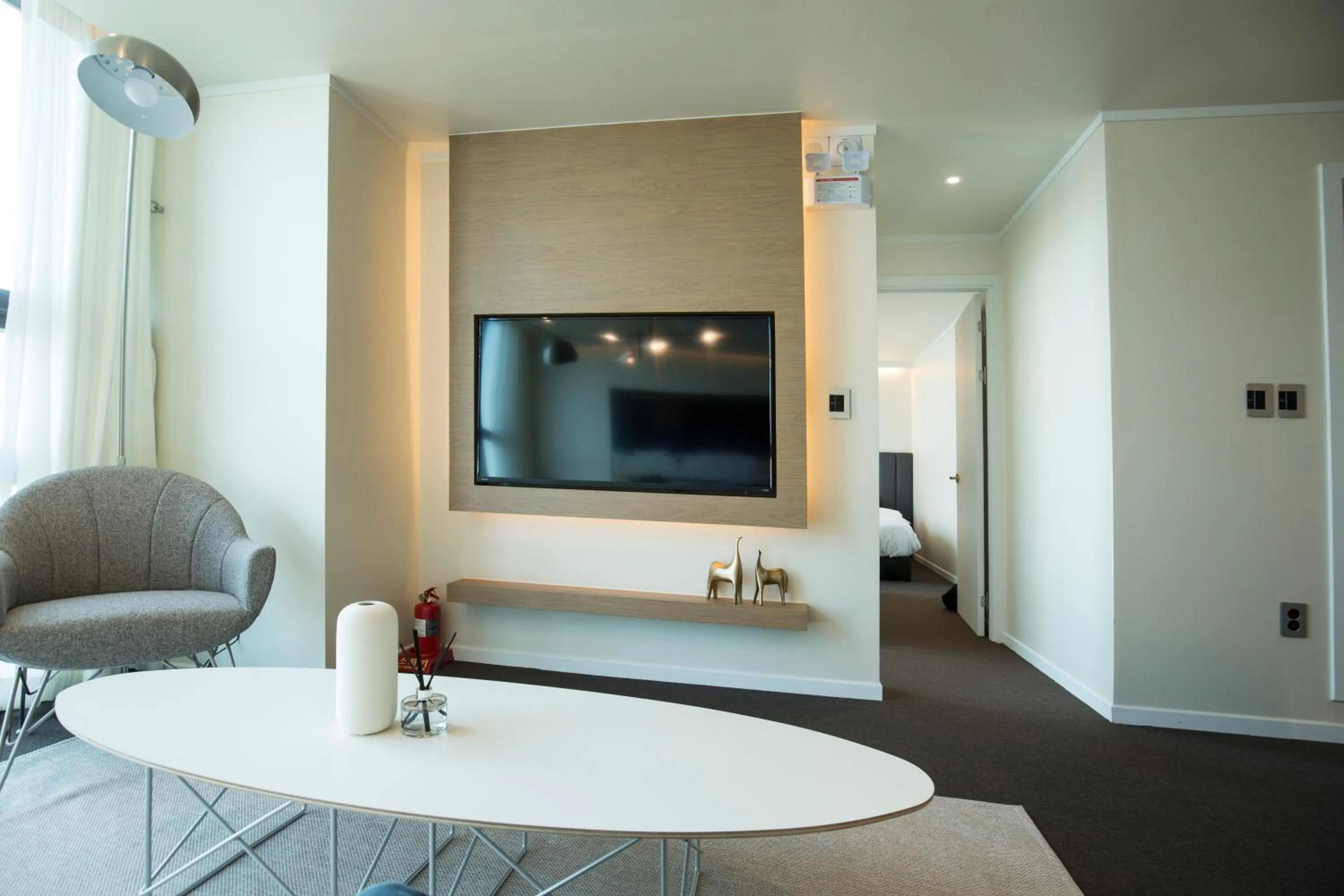 Living room in UH Suite The Haeundae