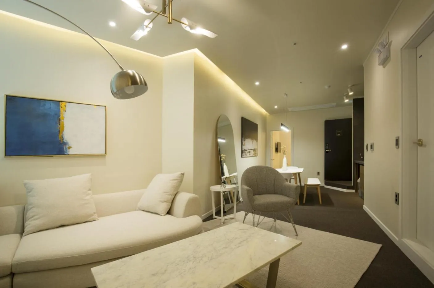 Living room in UH Suite The Haeundae