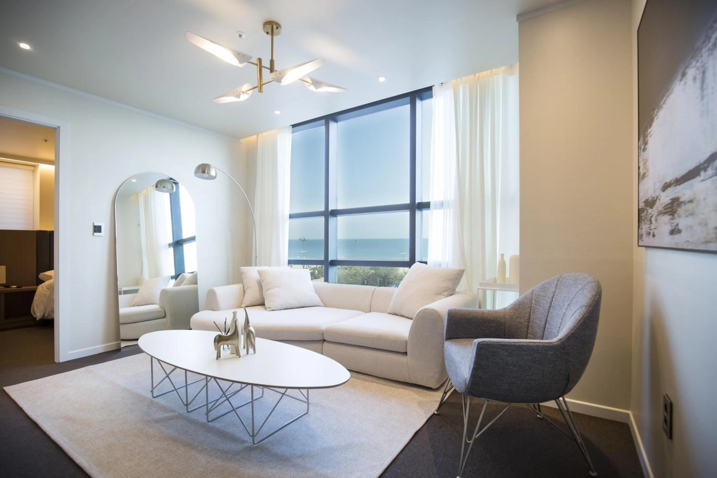 Living room in UH Suite The Haeundae
