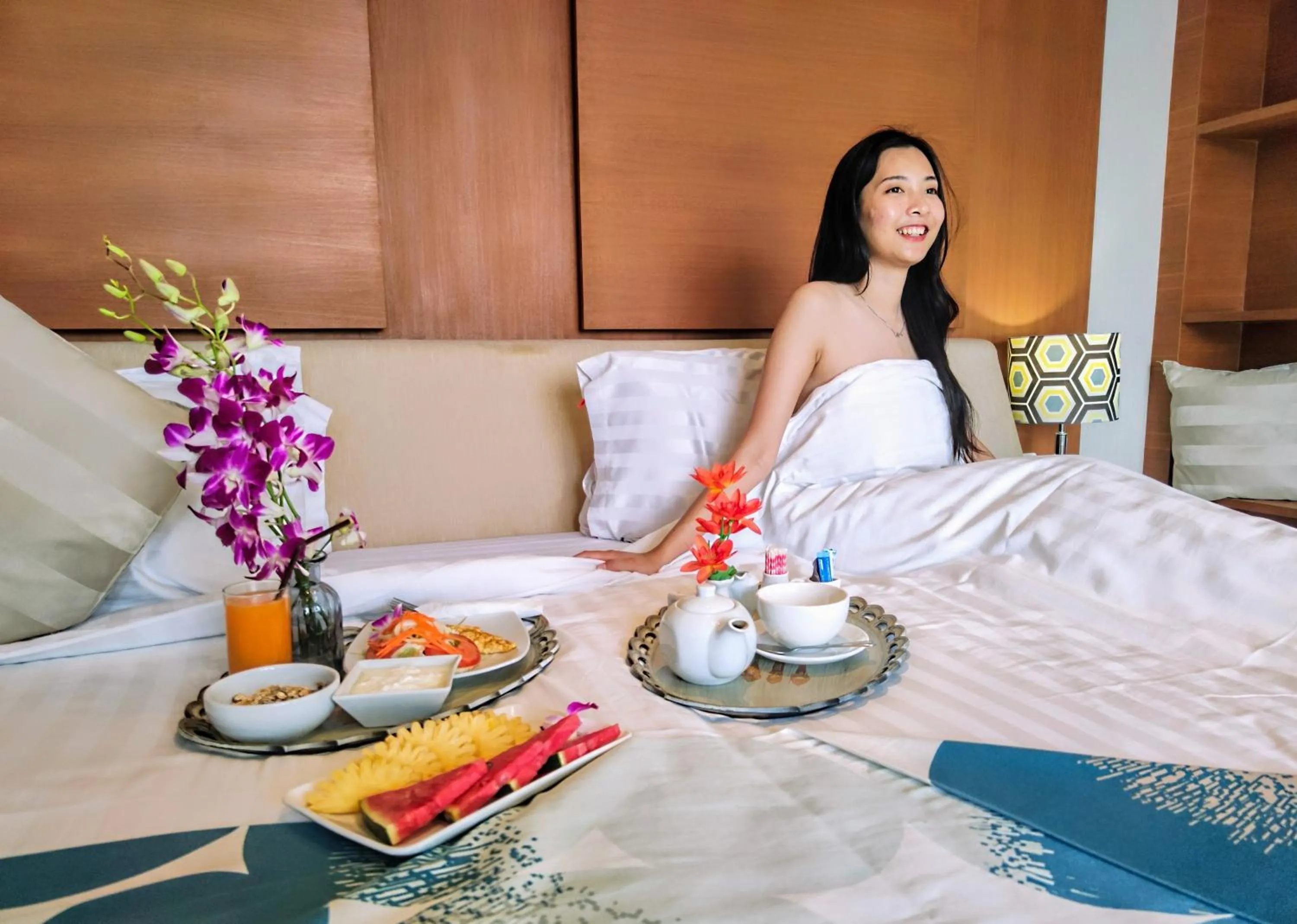 Bed in Phuket Jungle Experience Resort