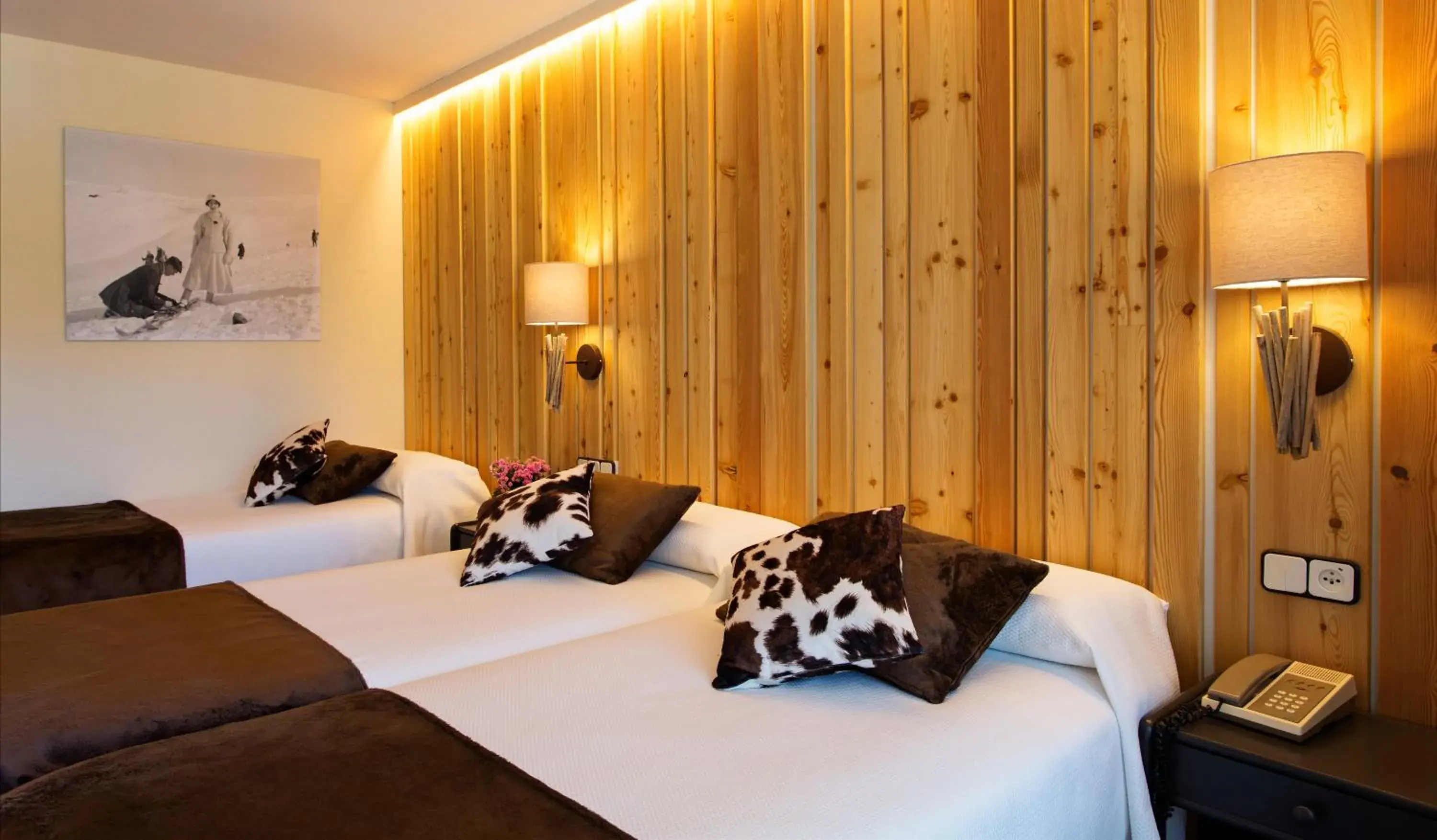 Bed in Hotel La Coma Bed in Hotel La Coma