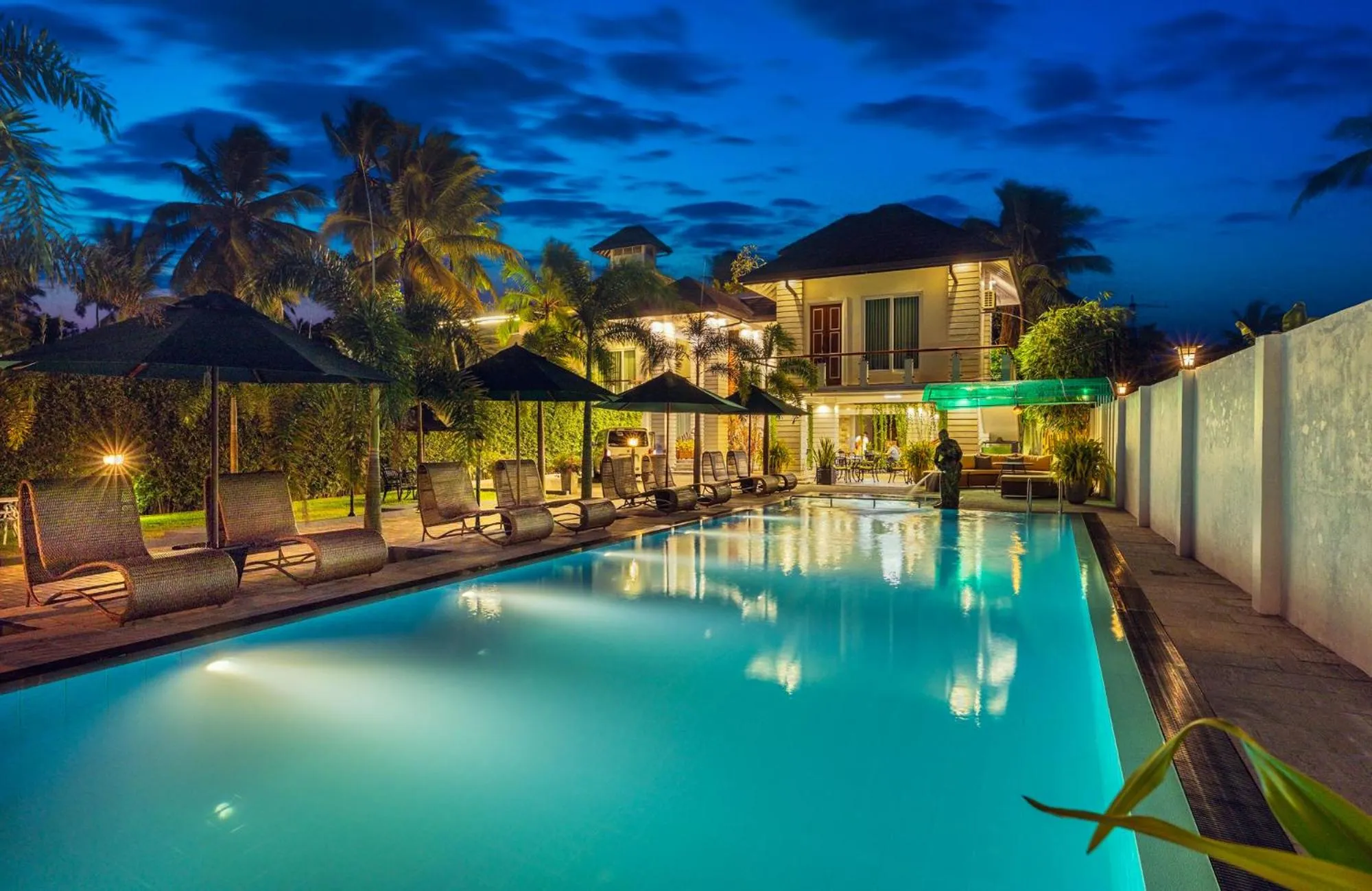 Swimming pool in The Palace by Ocean