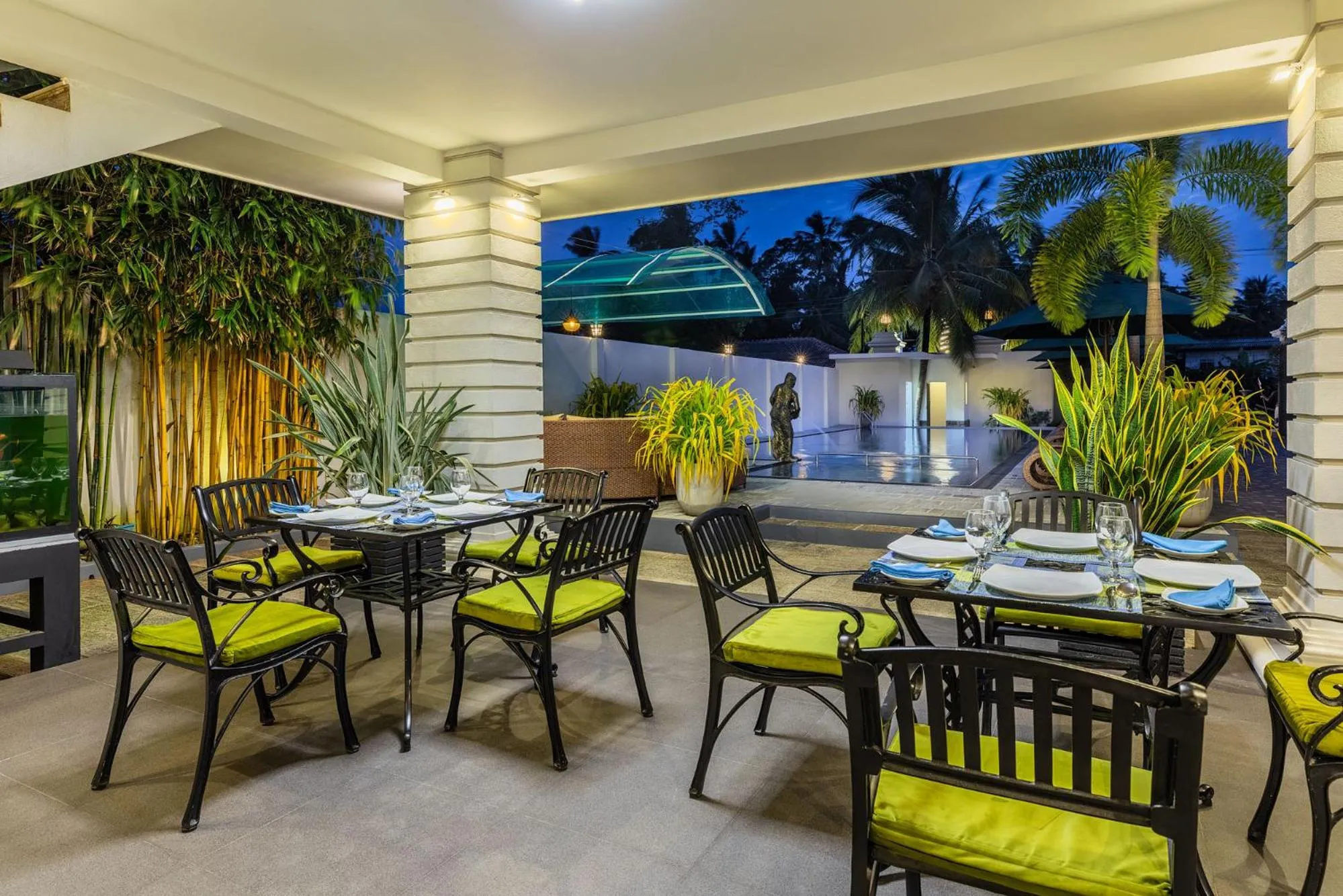 Dining area in The Palace by Ocean