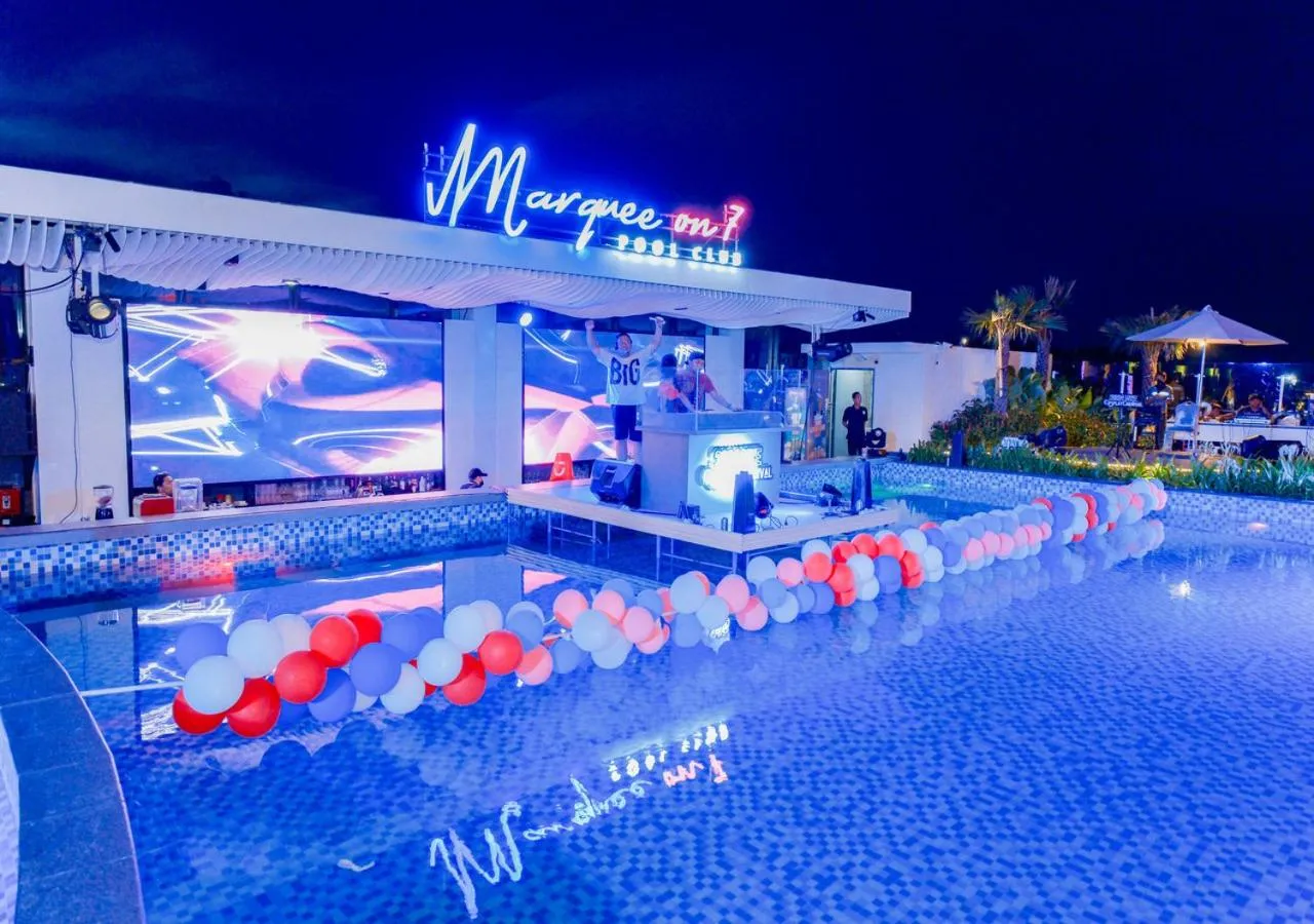 Pool view in Pentacity Hotel Balikpapan