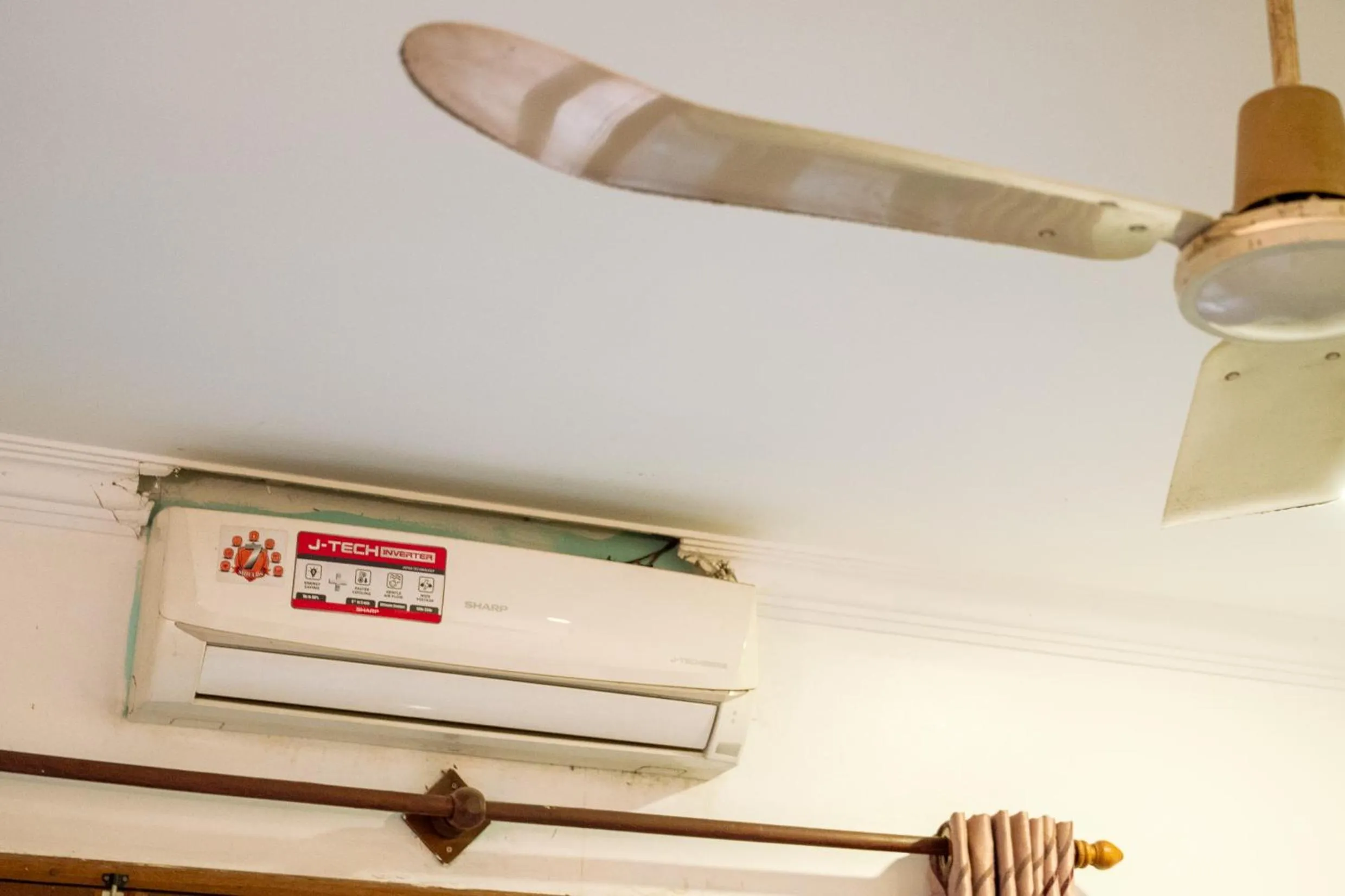 fireplace in Makers Guesthouse