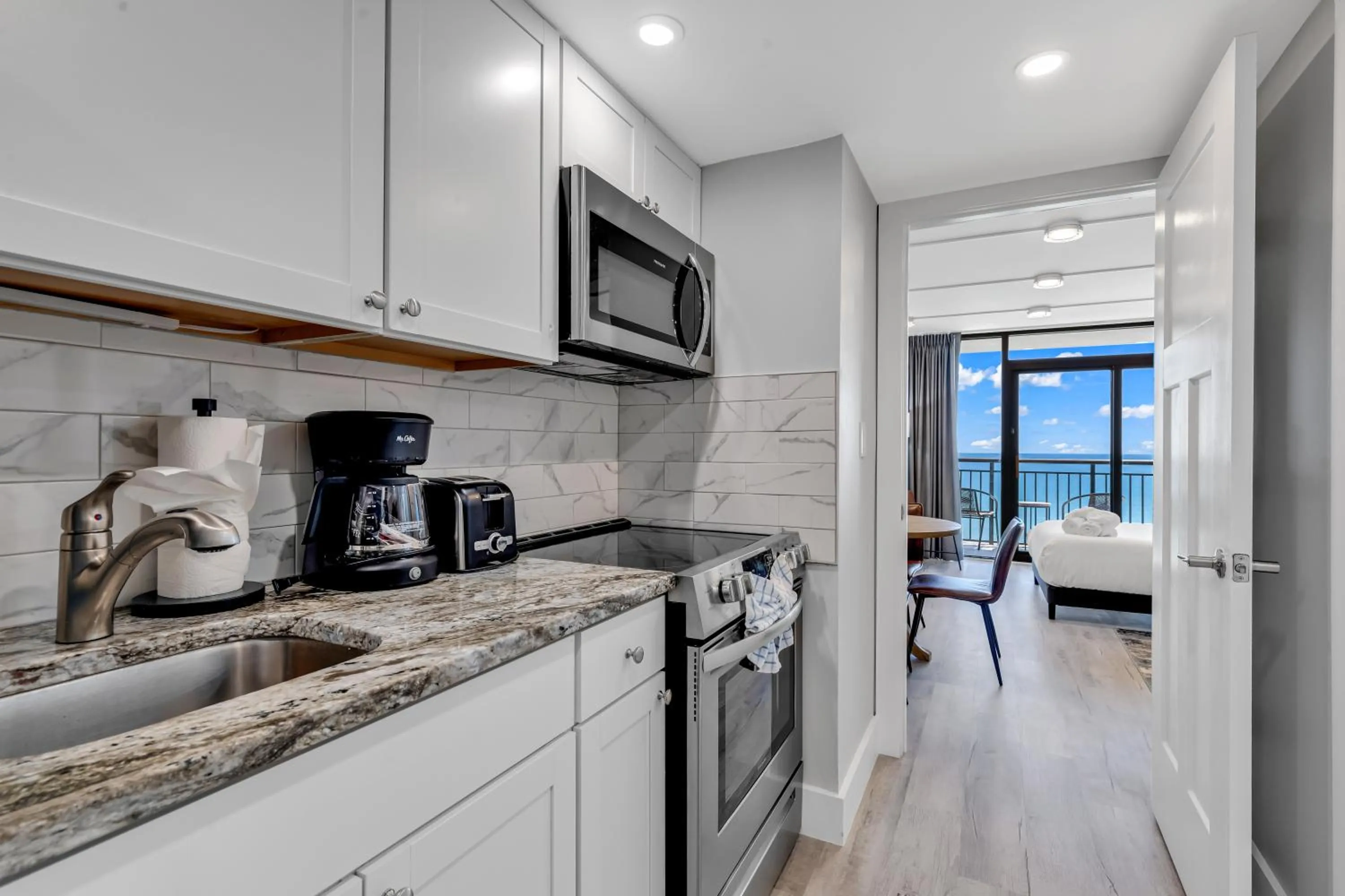 Kitchen or kitchenette in Breakers Tower 1BR Oceanfront Condo