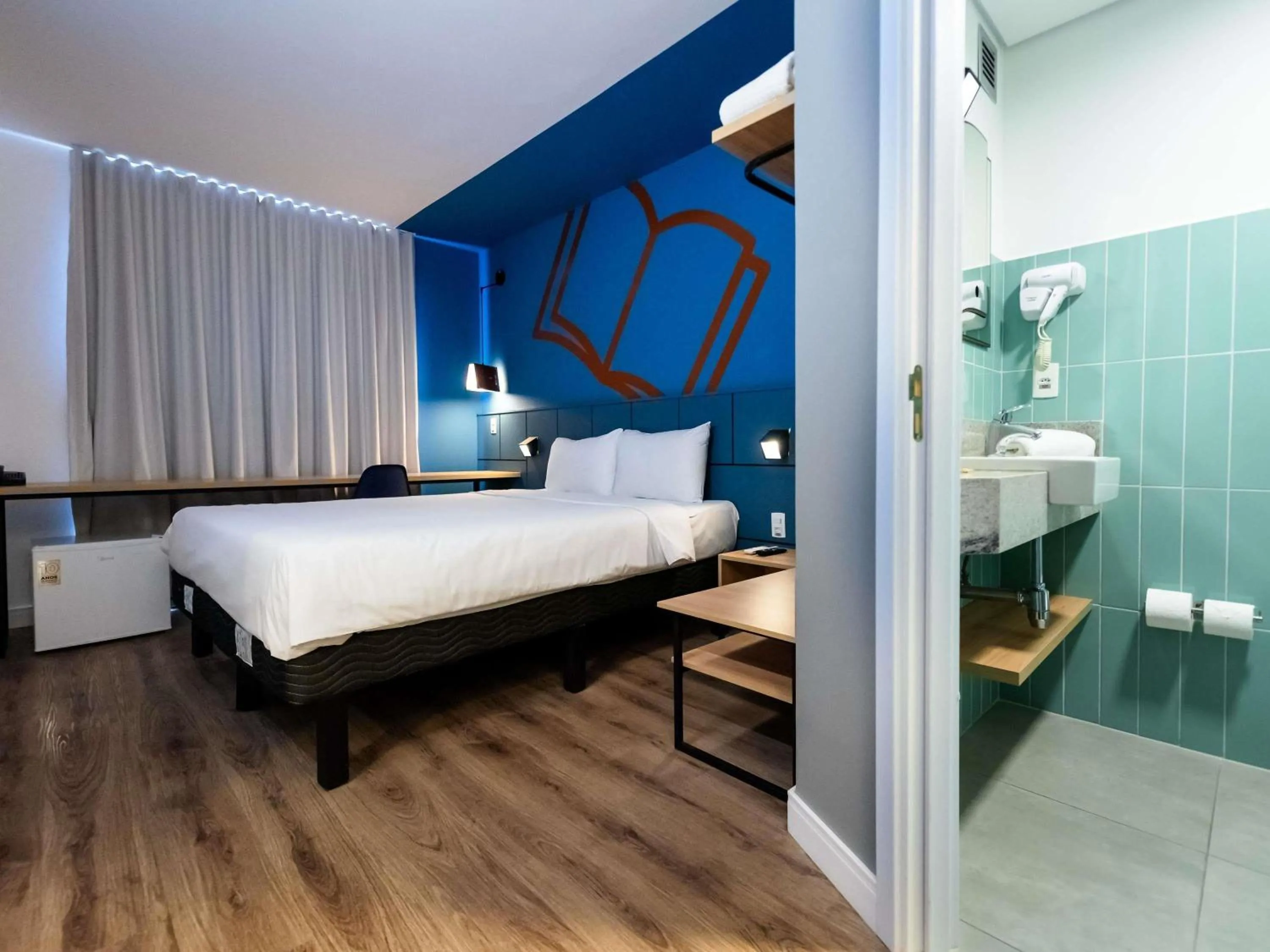 Bedroom, Bed in ibis Styles Poços de Caldas