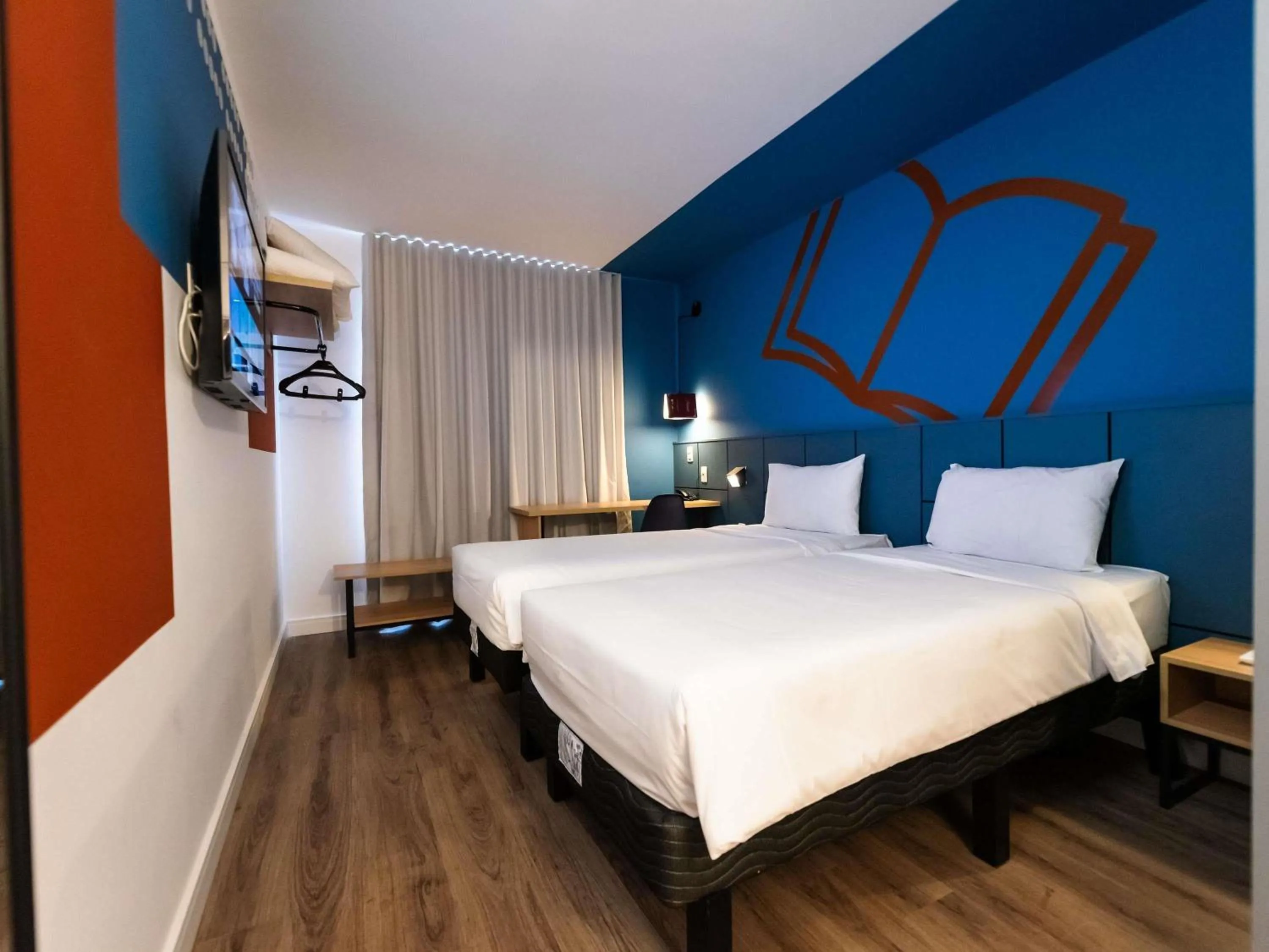 Bedroom, Bed in ibis Styles Poços de Caldas