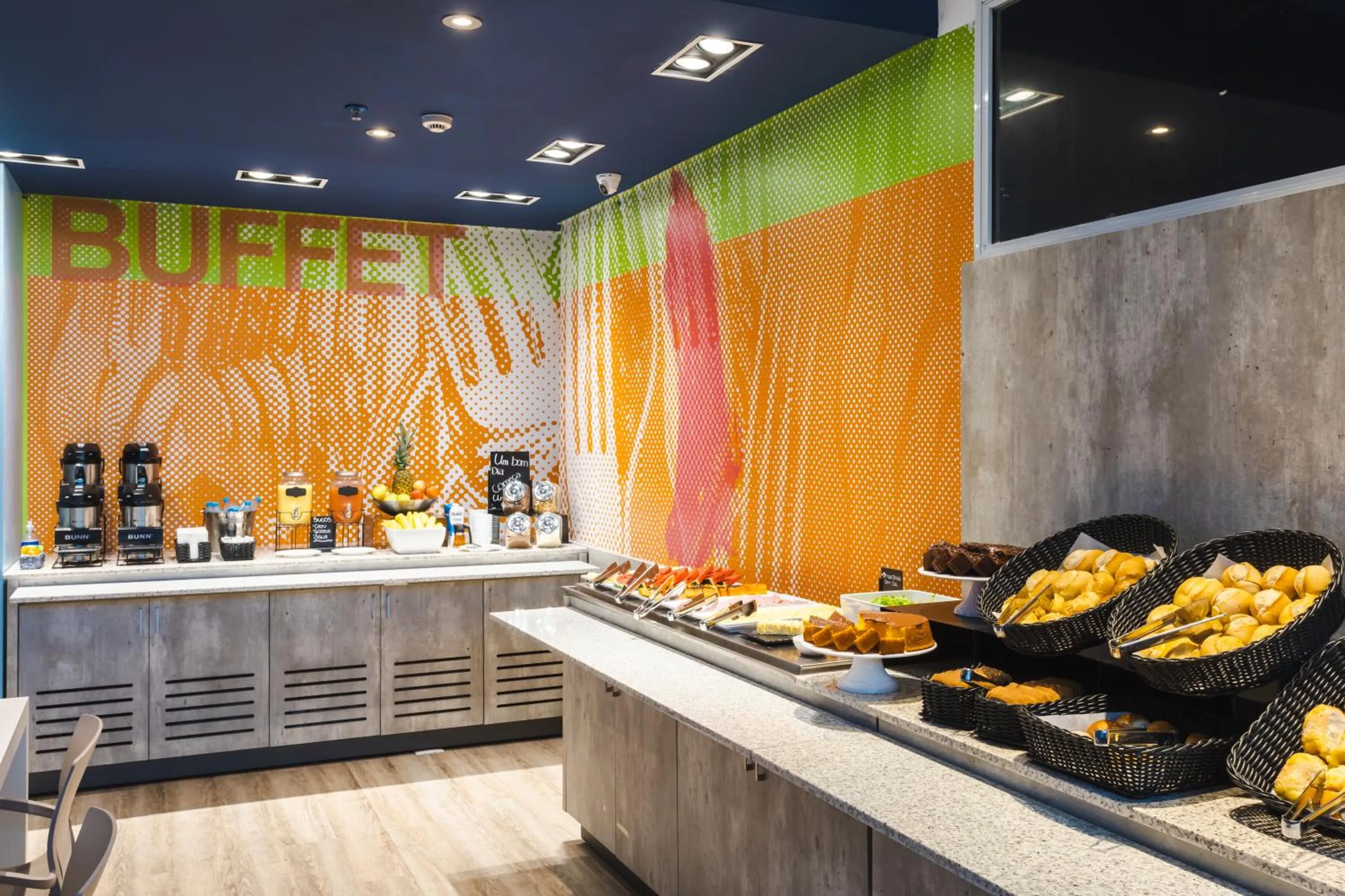 Continental breakfast in ibis budget Pindamonhangaba