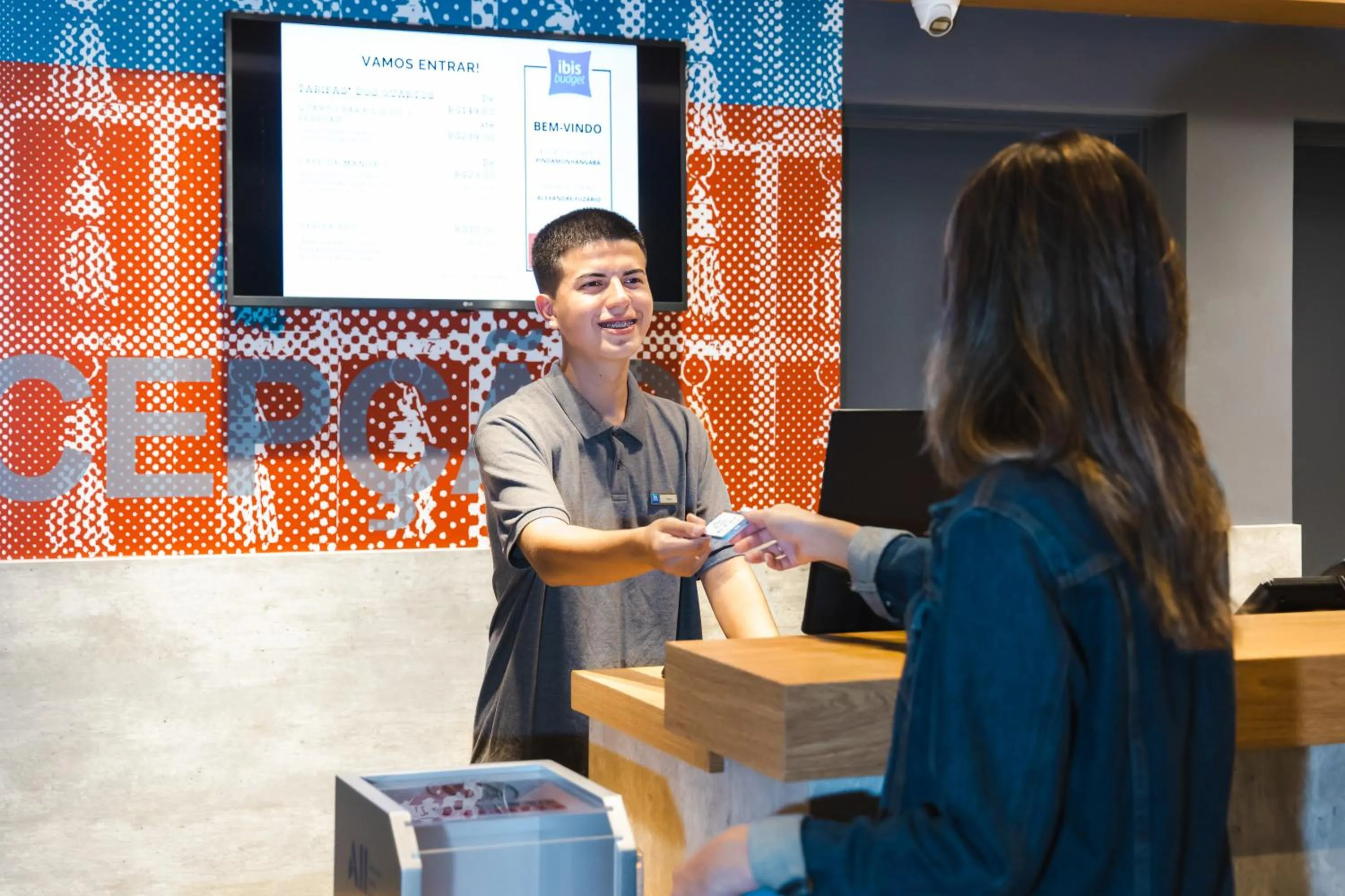 Lobby or reception in ibis budget Pindamonhangaba