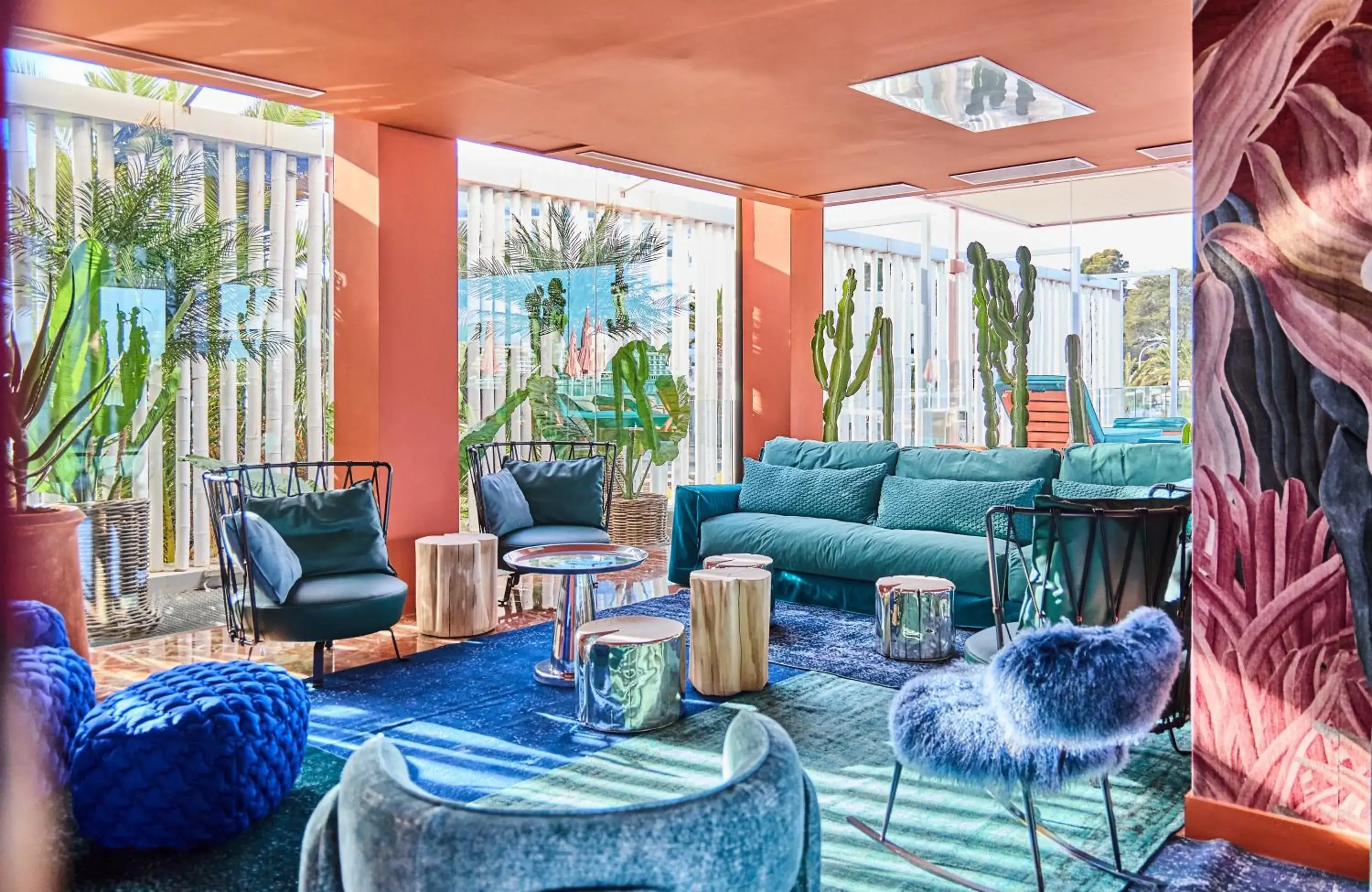 Living room in NYX Hotel Ibiza by Leonardo Hotels-Adults Only Living room in NYX Hotel Ibiza by Leonardo Hotels-Adults Only