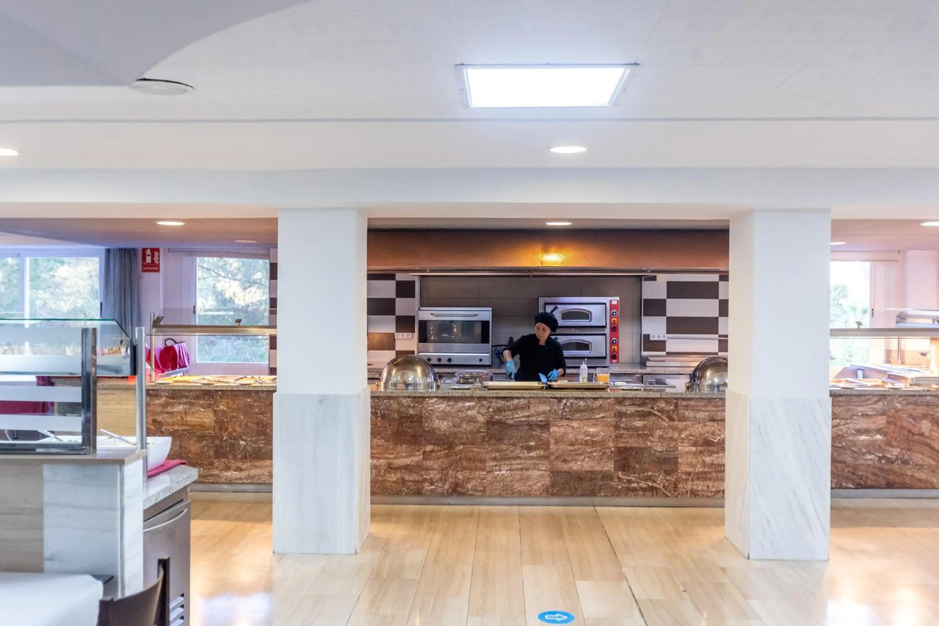 Buffet breakfast in Seramar Hotel Luna Park Adults Only