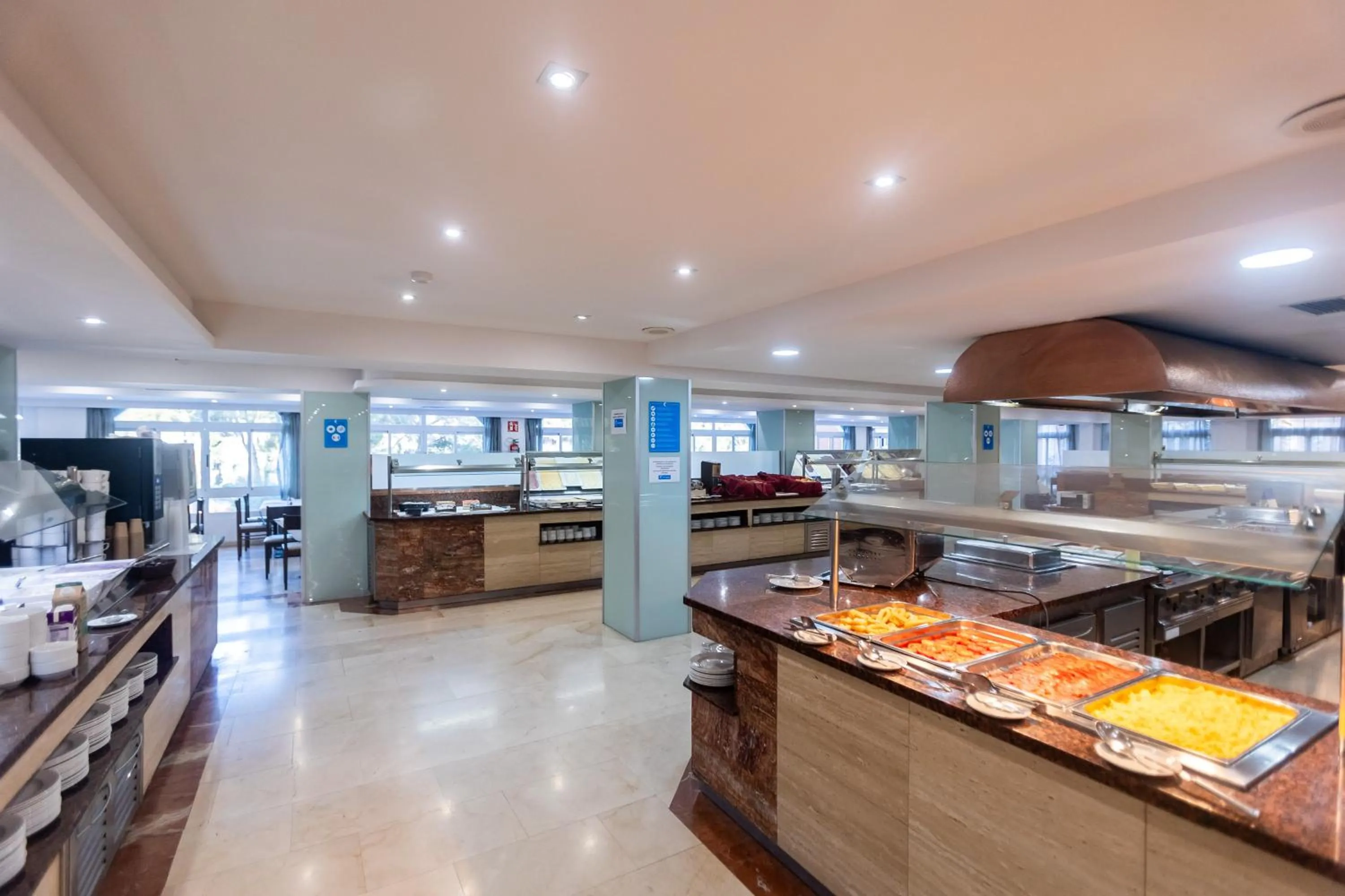 Buffet breakfast in Seramar Hotel Luna Park Adults Only