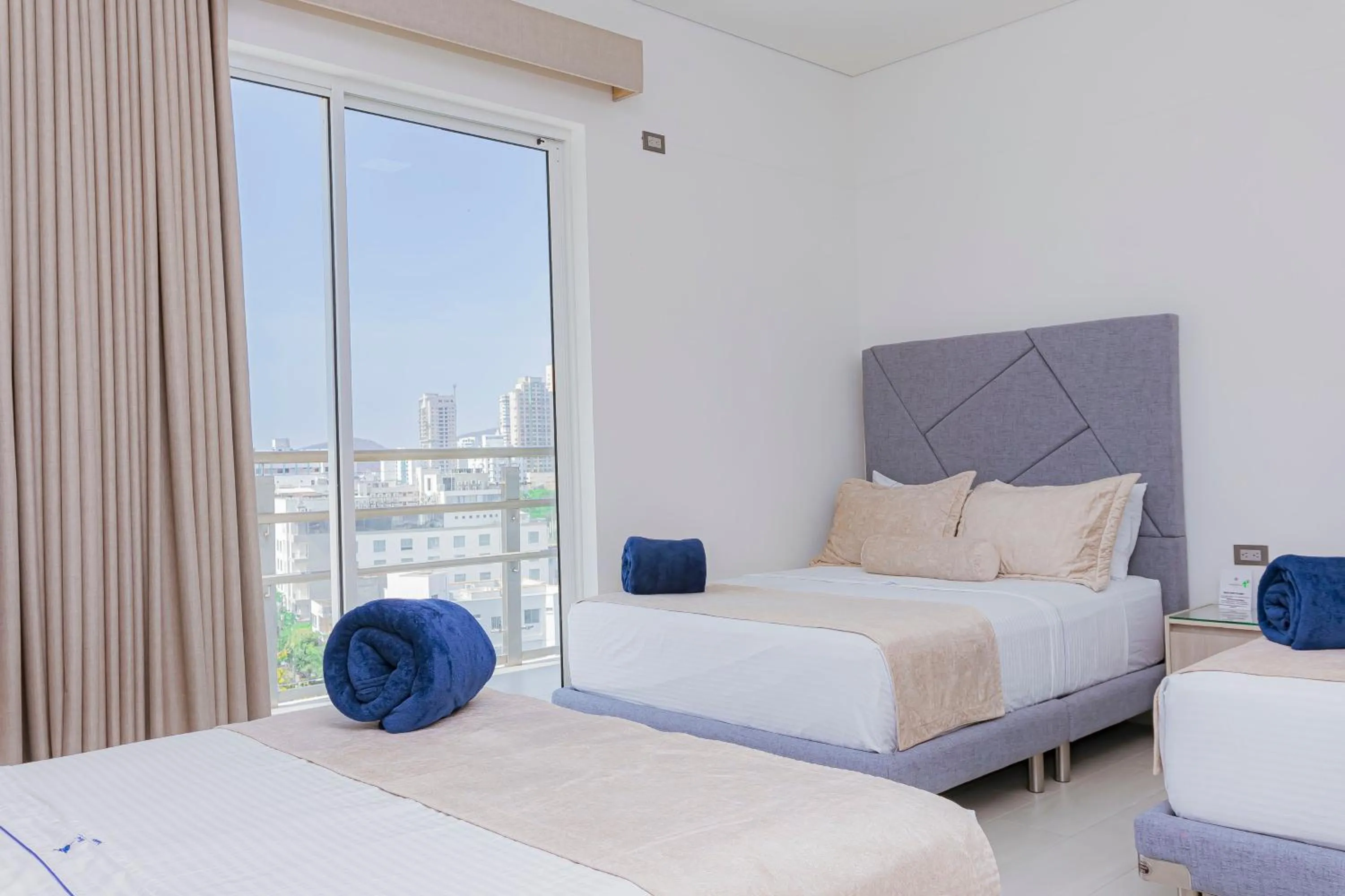 Bed in Hotel Marco Polo Rodadero