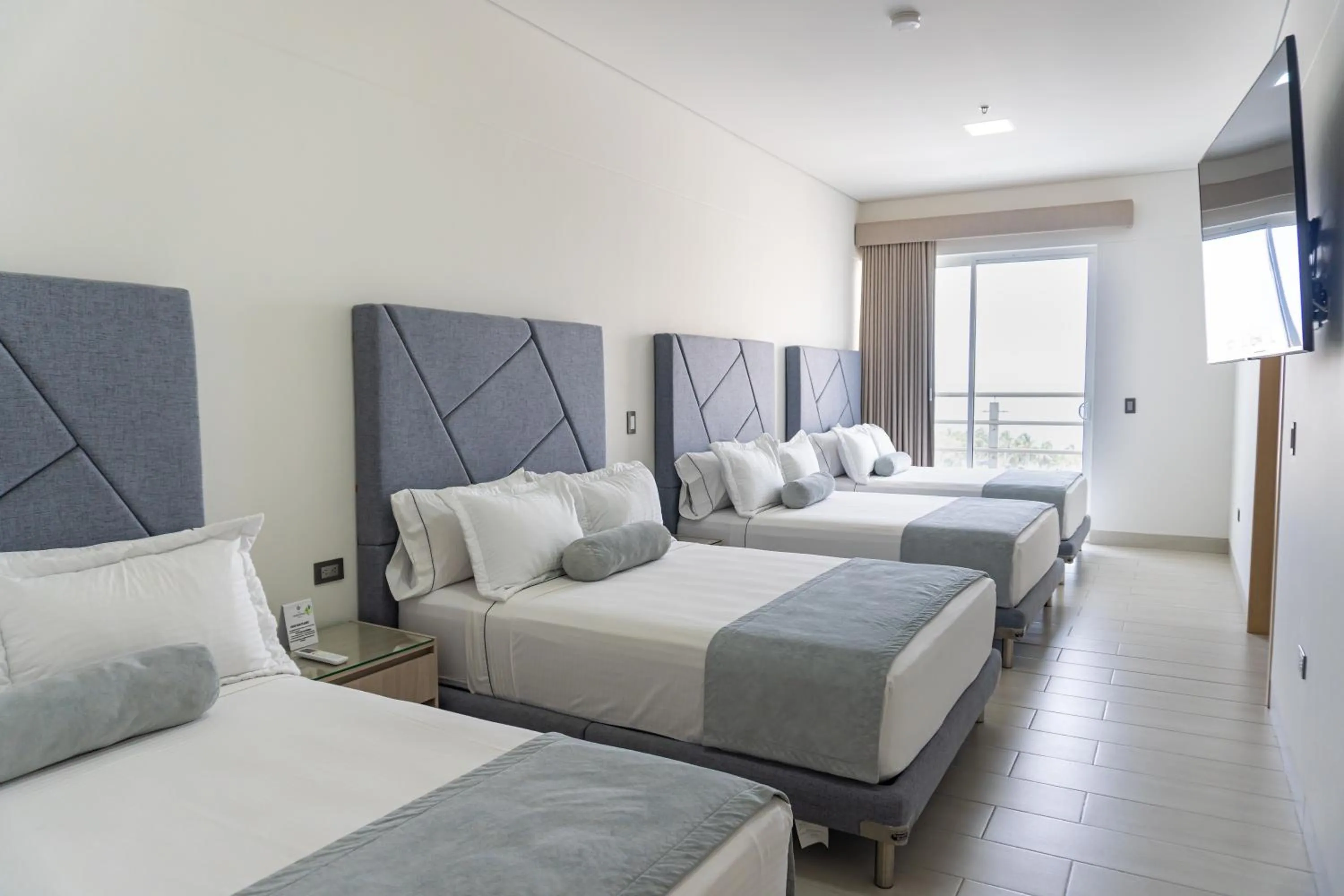 Bed in Hotel Marco Polo Rodadero