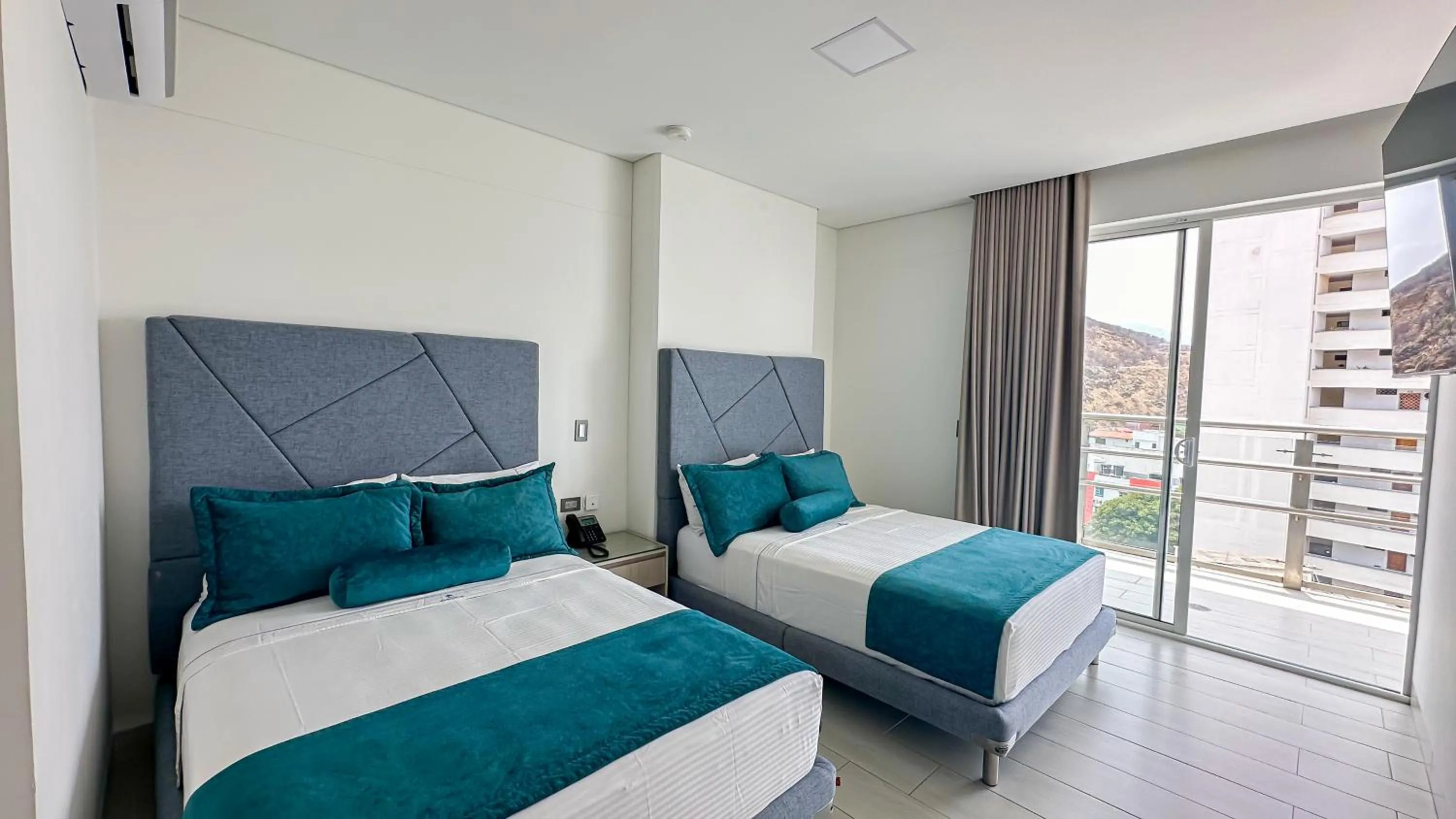 Bed in Hotel Marco Polo Rodadero