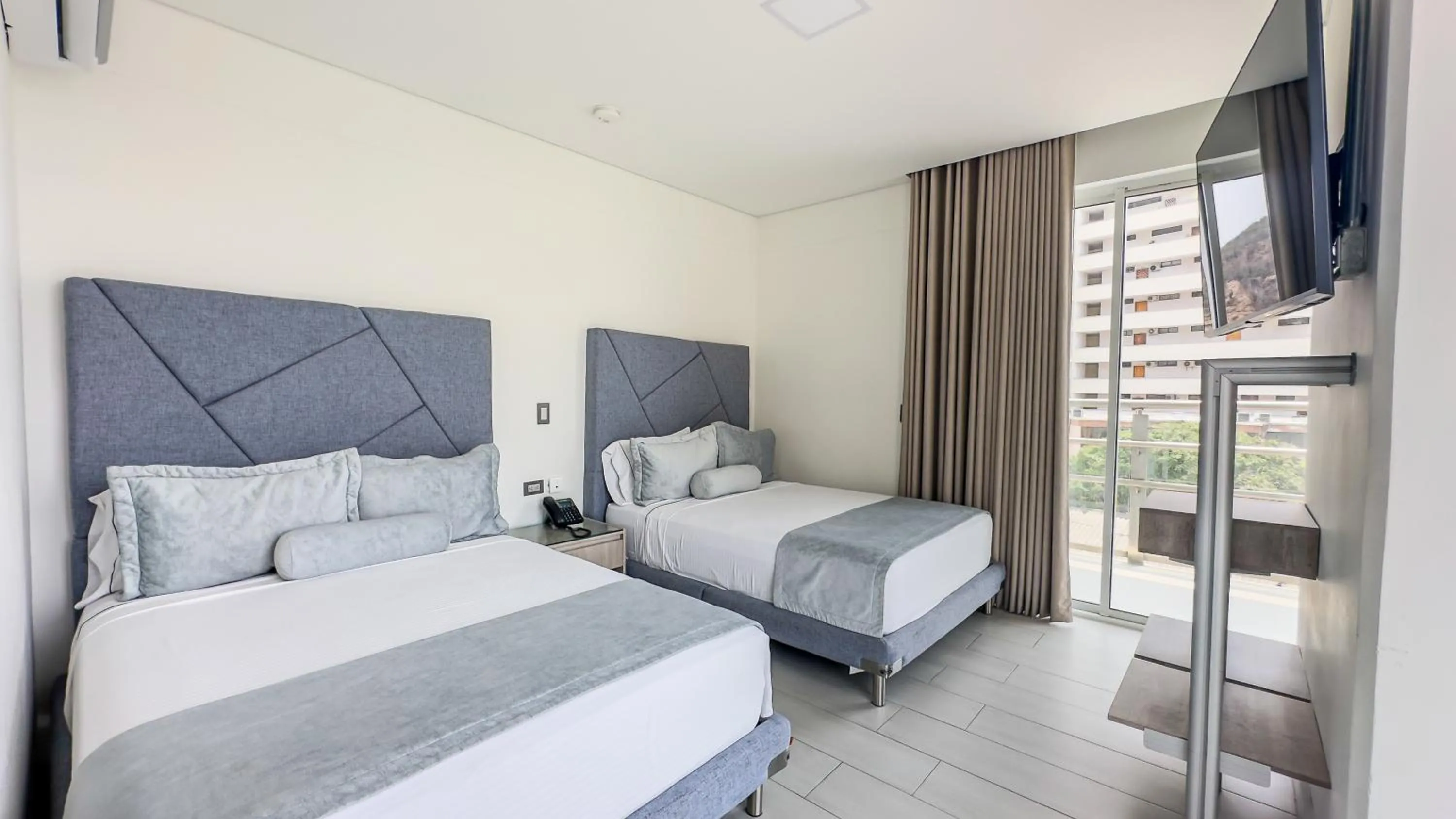 Bed in Hotel Marco Polo Rodadero