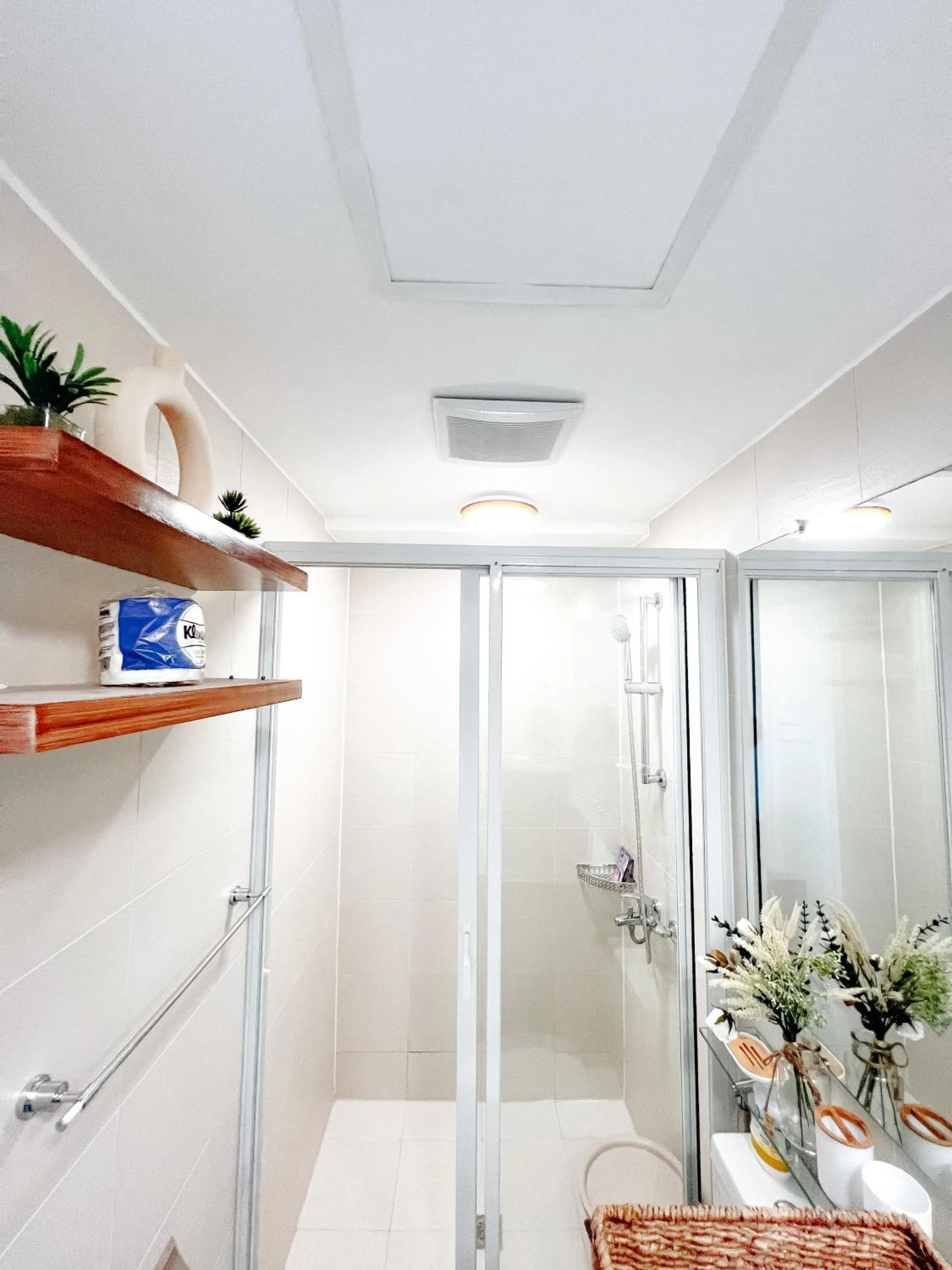 Shower in Serenity Sanctuary at Azure North Residences