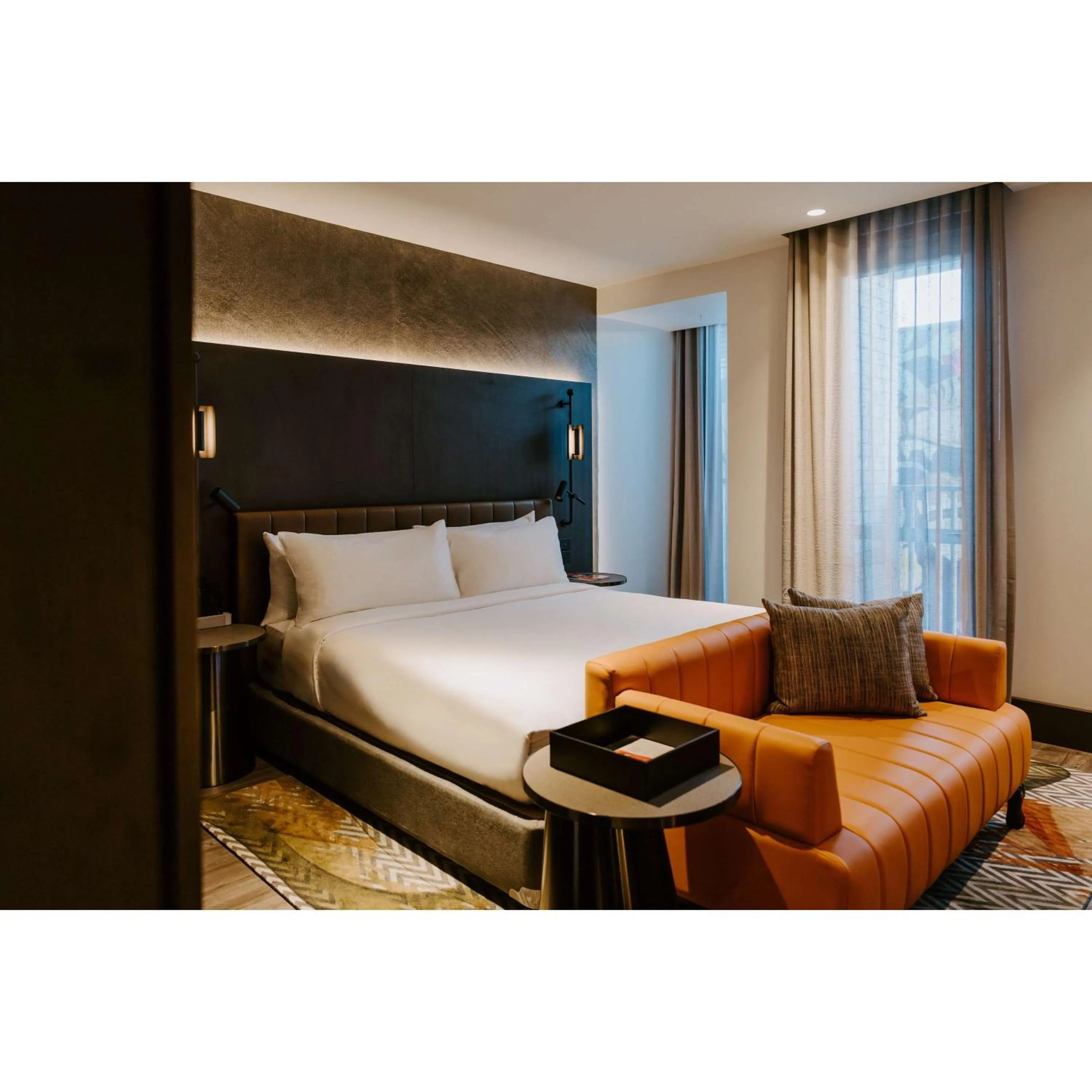 Bed in The Motley Hotel Richmond, Tapestry Collection by Hilton