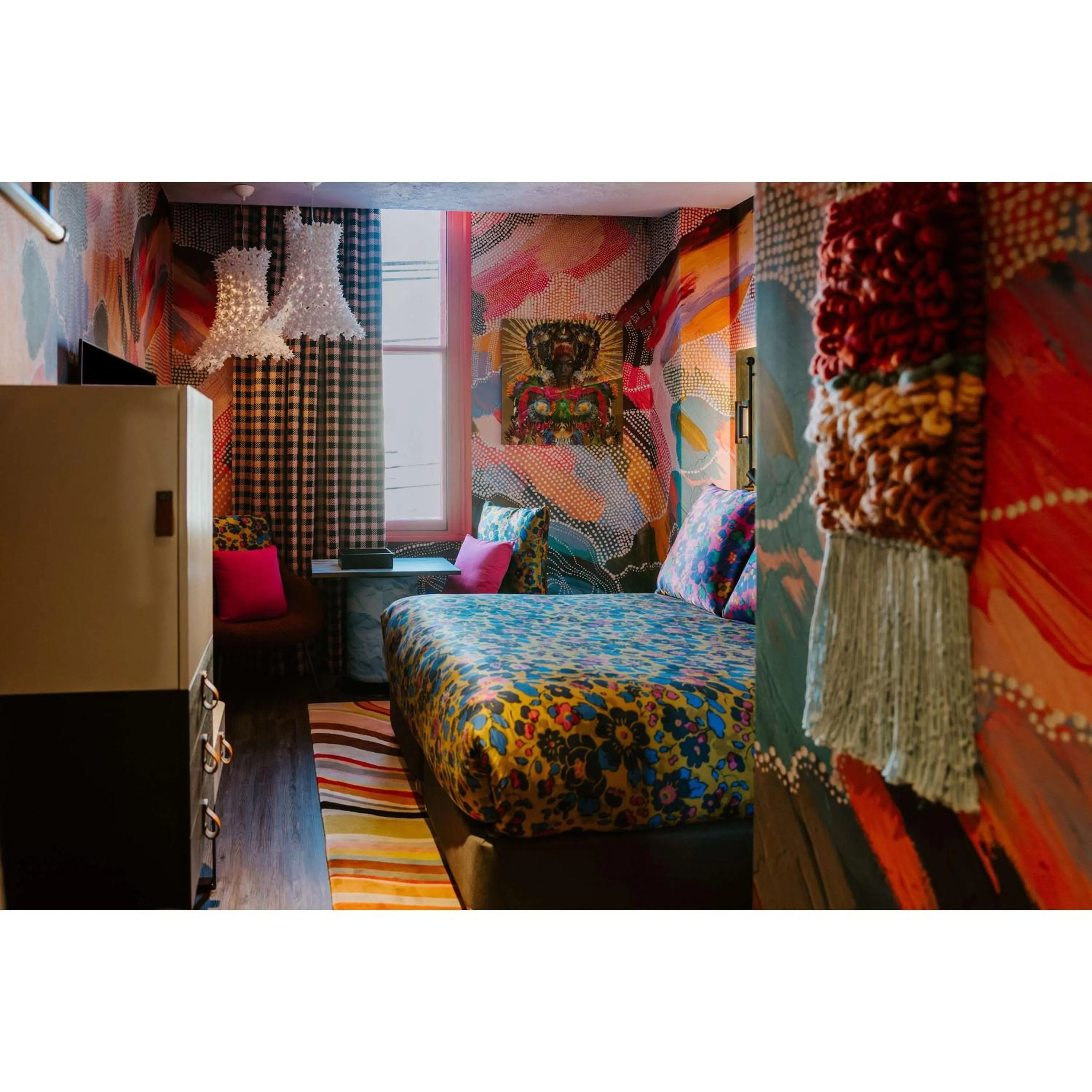 Bed in The Motley Hotel Richmond, Tapestry Collection by Hilton