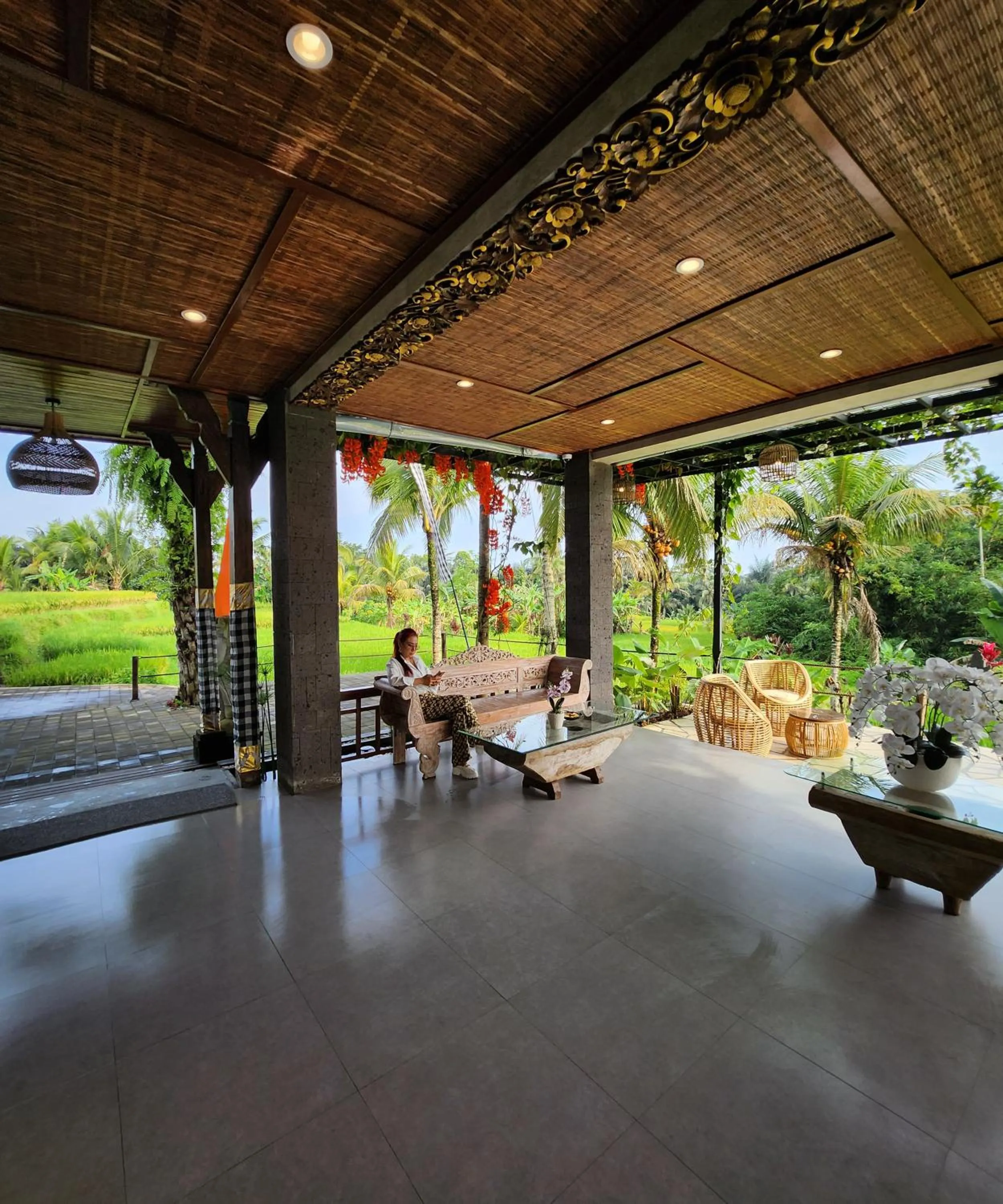 Lobby or reception in Pinggala Villa Ubud