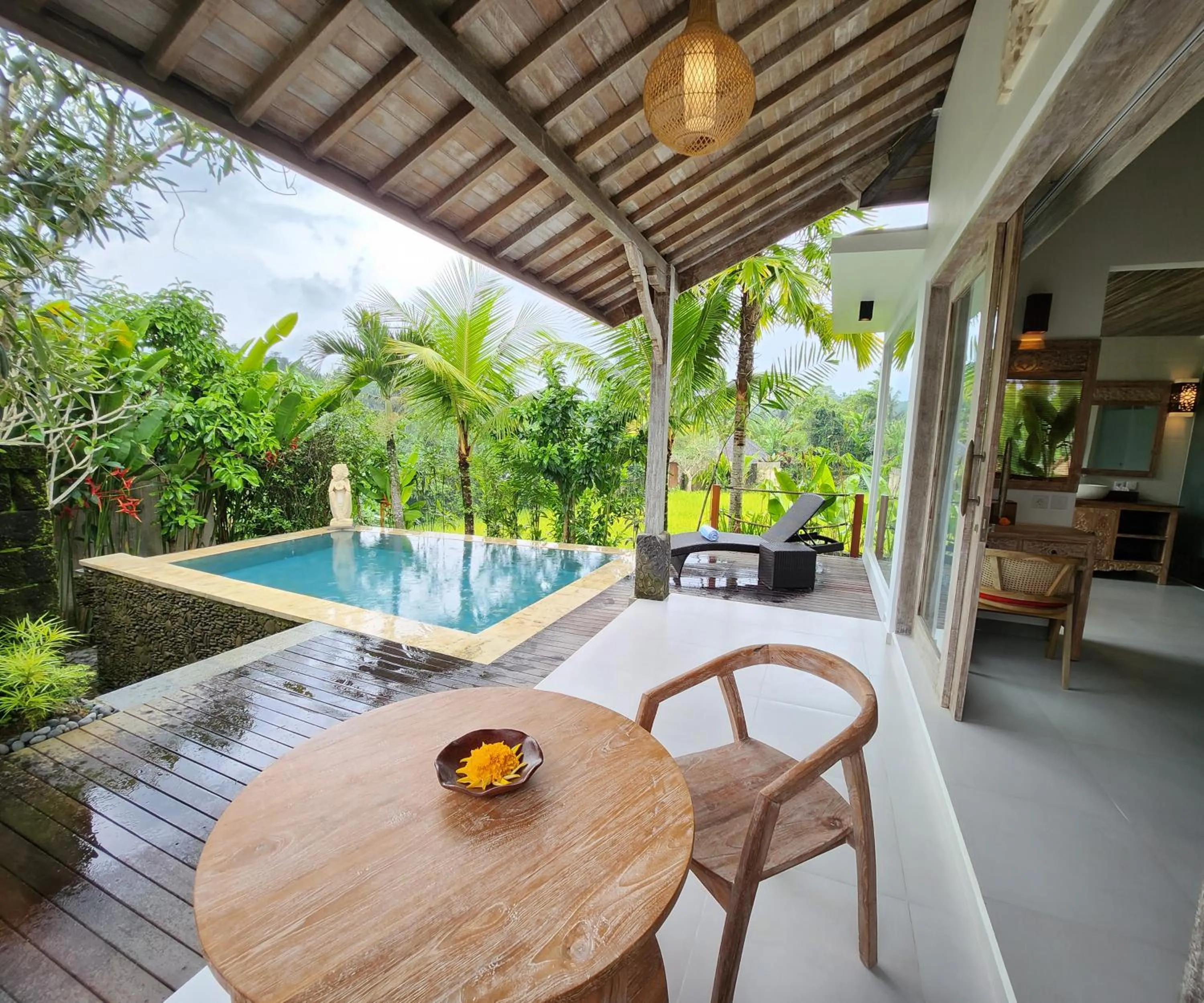 Balcony/Terrace in Pinggala Villa Ubud
