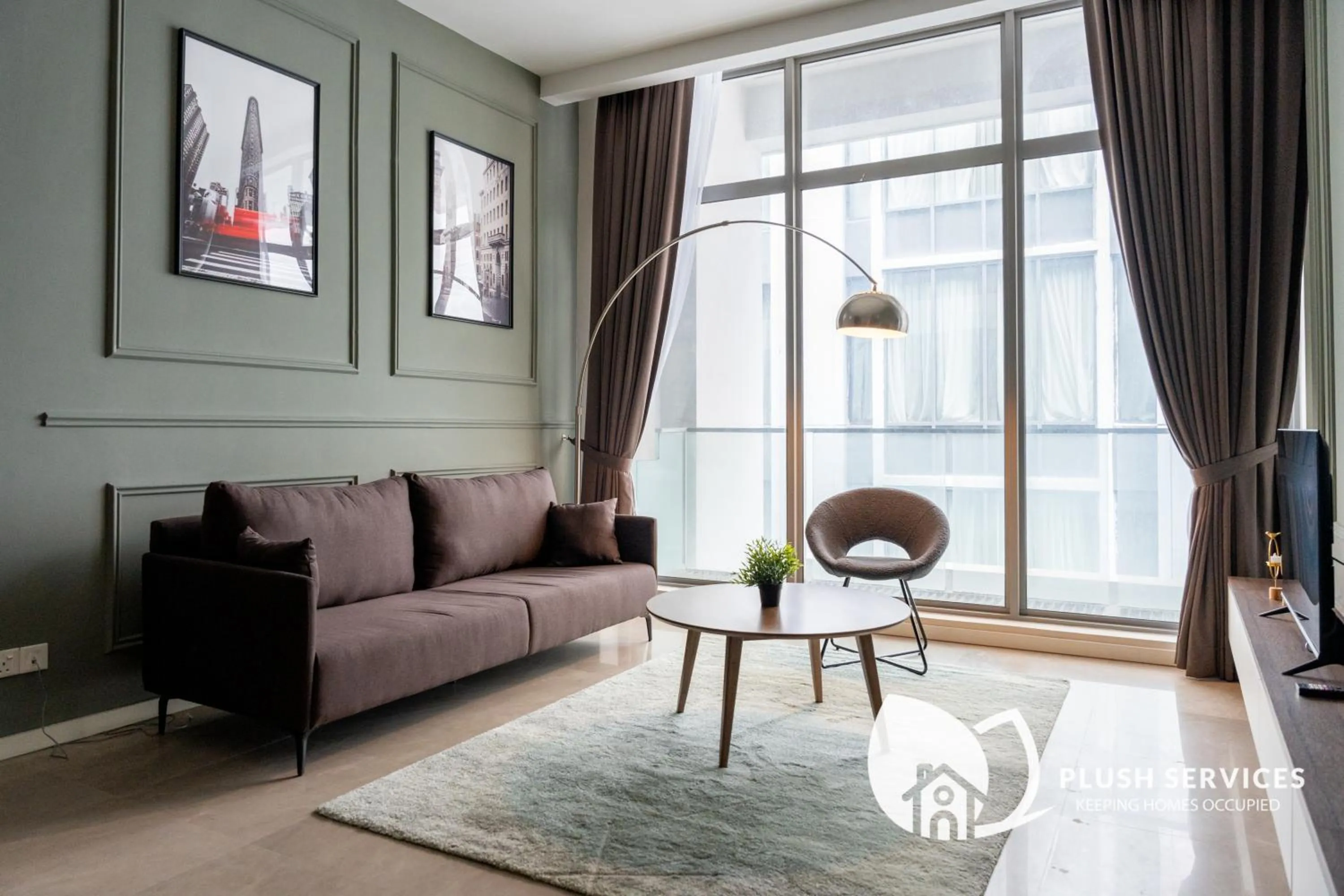 Living room in Fairlane Residences by Plush