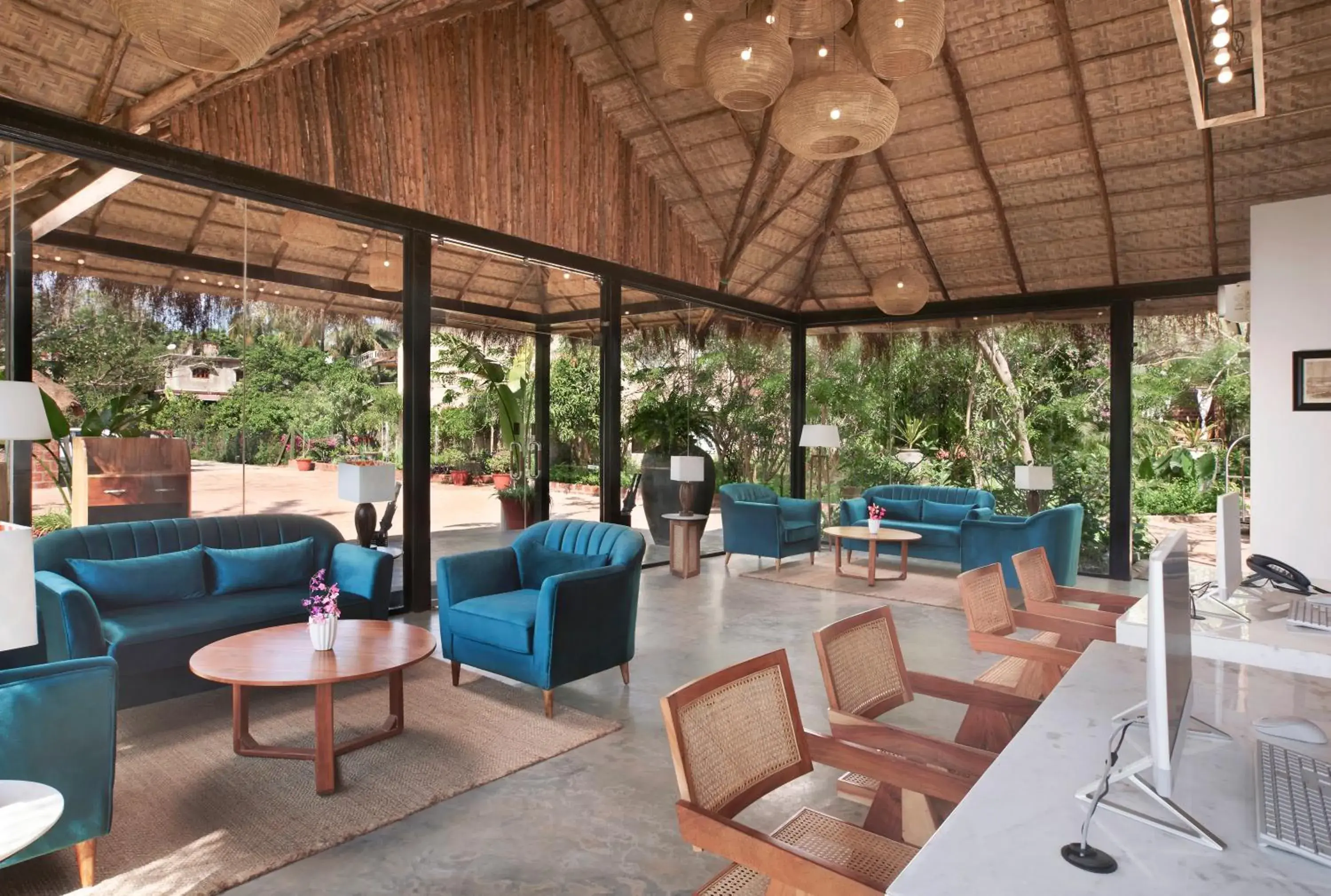 Lobby or reception in LaRiSa Resort & Spa, Ashwem Lobby or reception in LaRiSa Resort & Spa, Ashwem