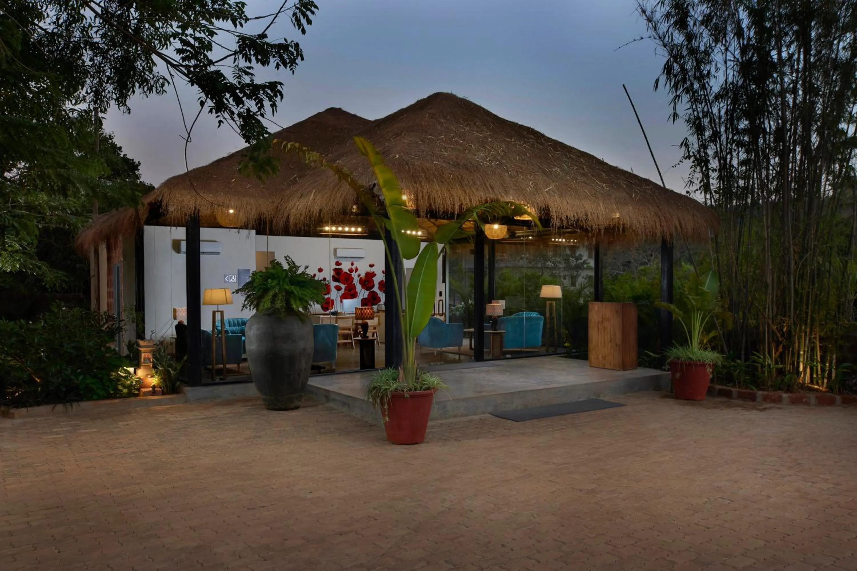 Facade/entrance in LaRiSa Resort & Spa, Ashwem