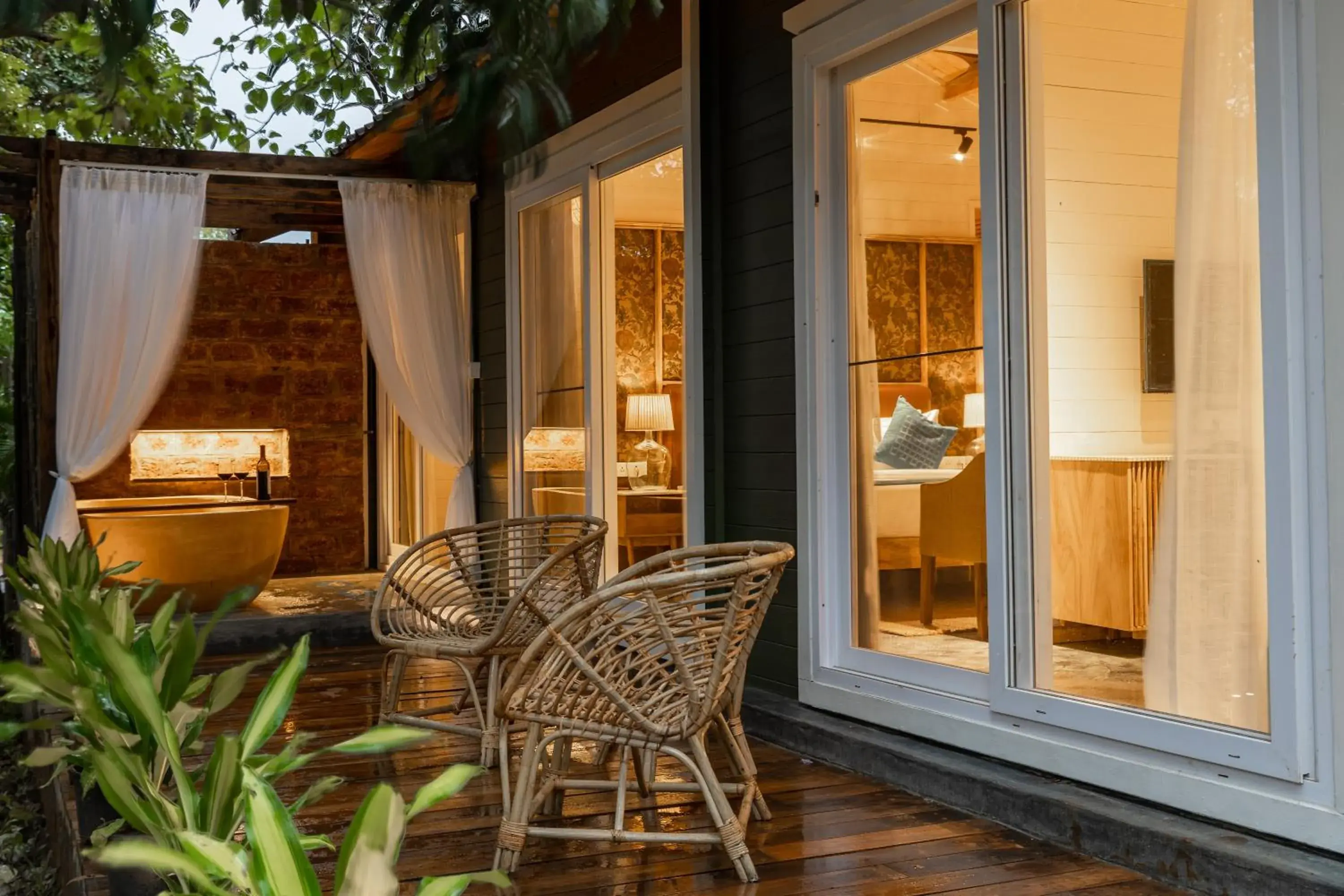 Balcony/Terrace in LaRiSa Resort & Spa, Ashwem Balcony/Terrace in LaRiSa Resort & Spa, Ashwem