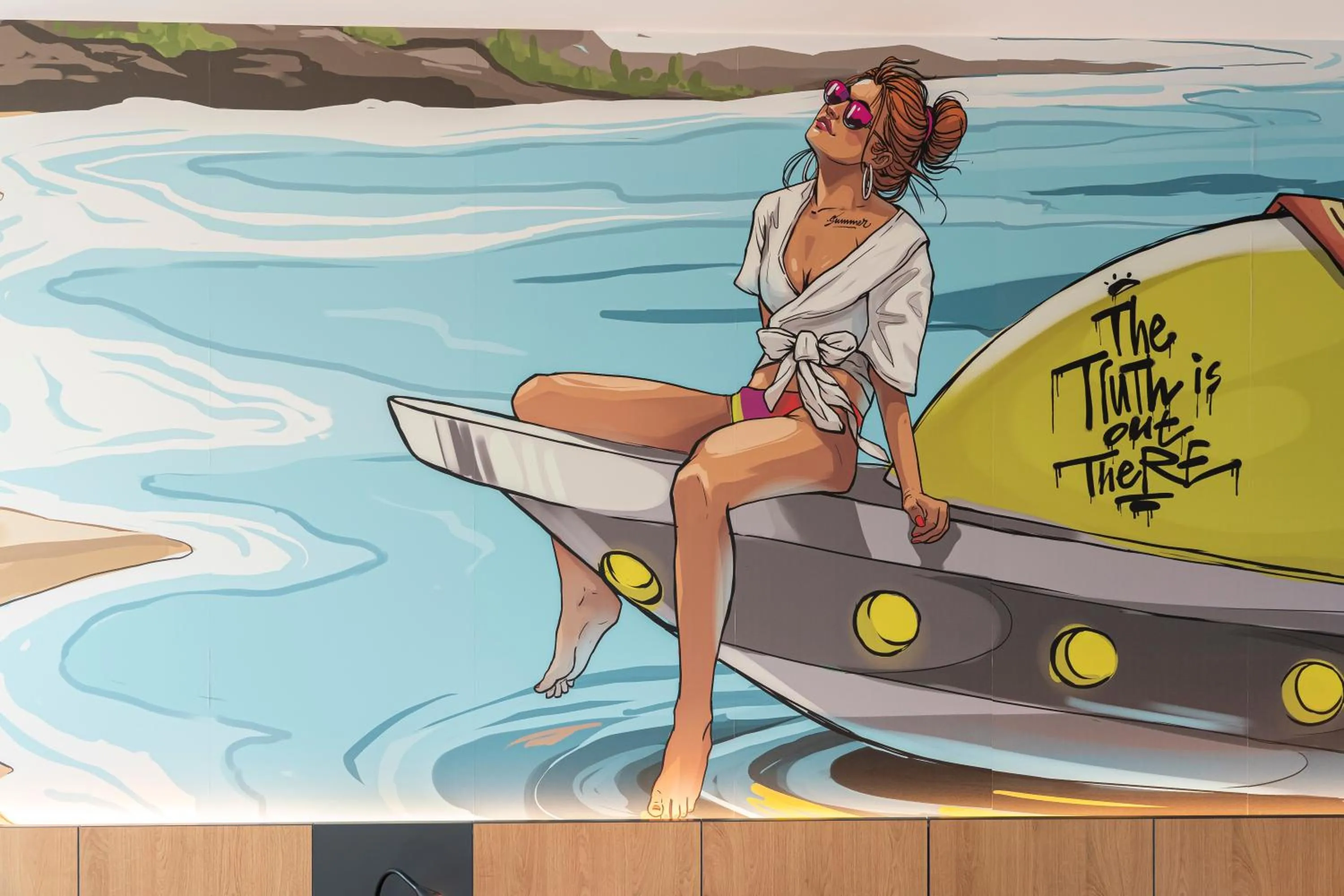 Decorative detail in Hotel Campus 90 - Free Parking