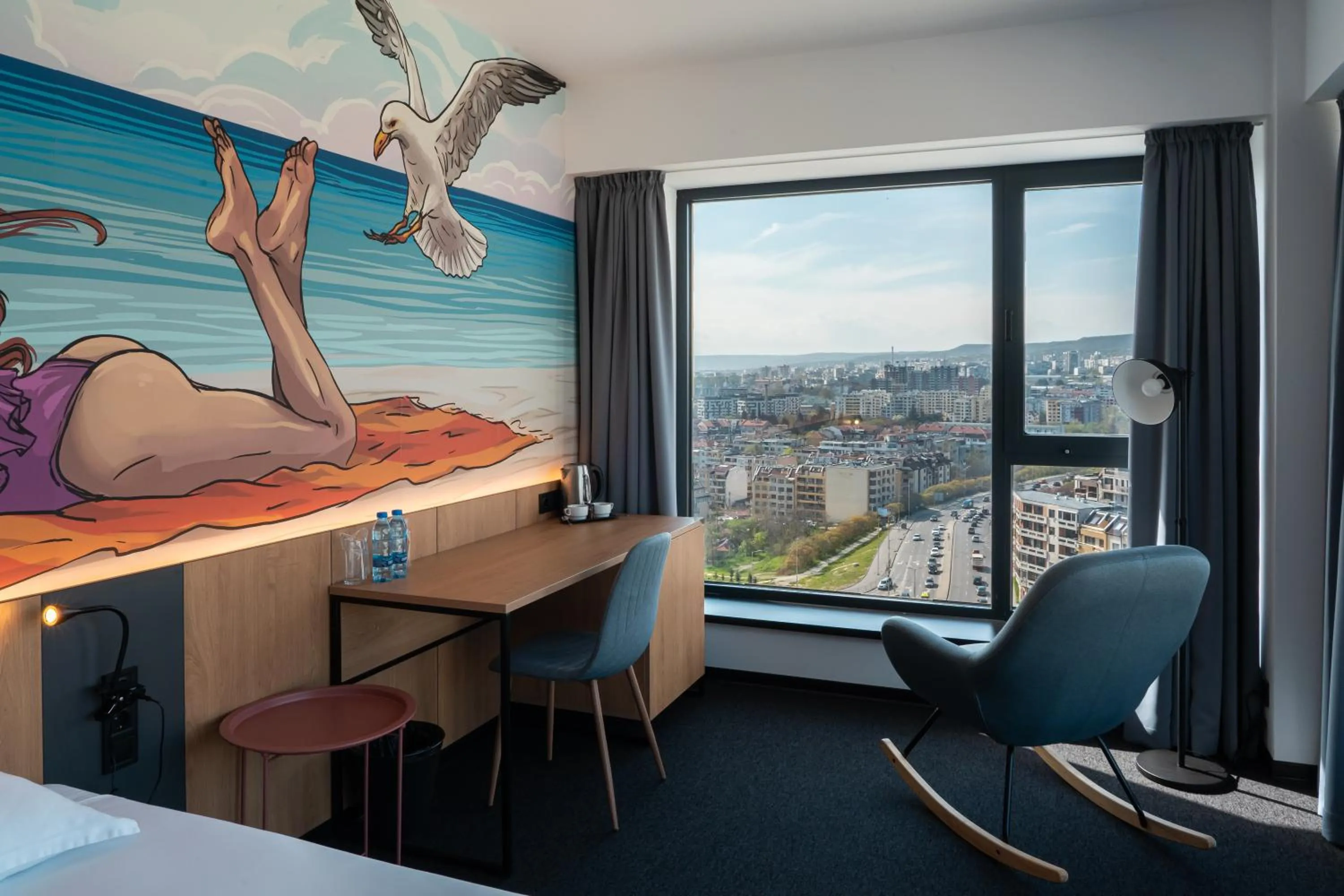 City view in Hotel Campus 90 - Free Parking