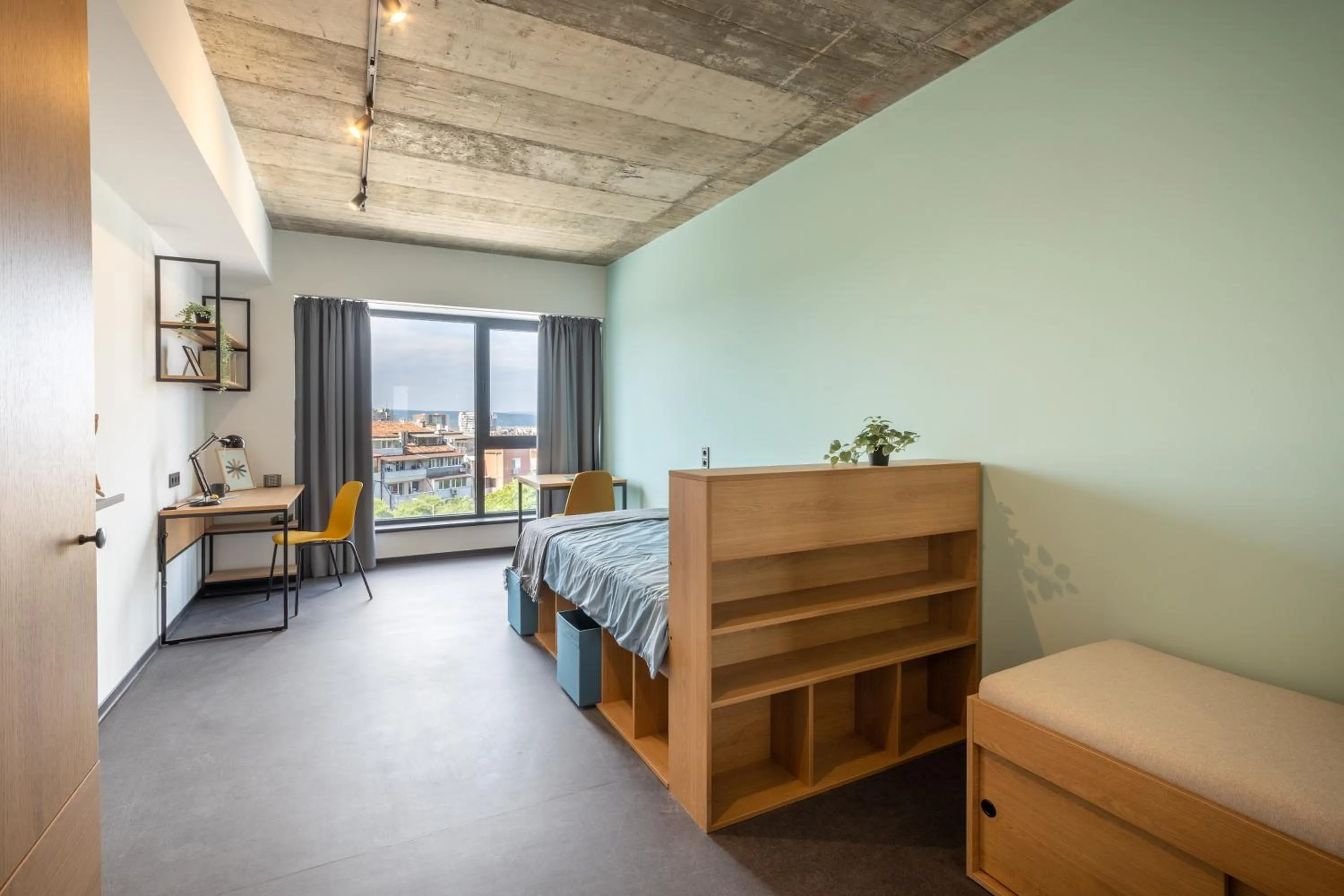 Bedroom, Bed in Hotel Campus 90 - Free Parking