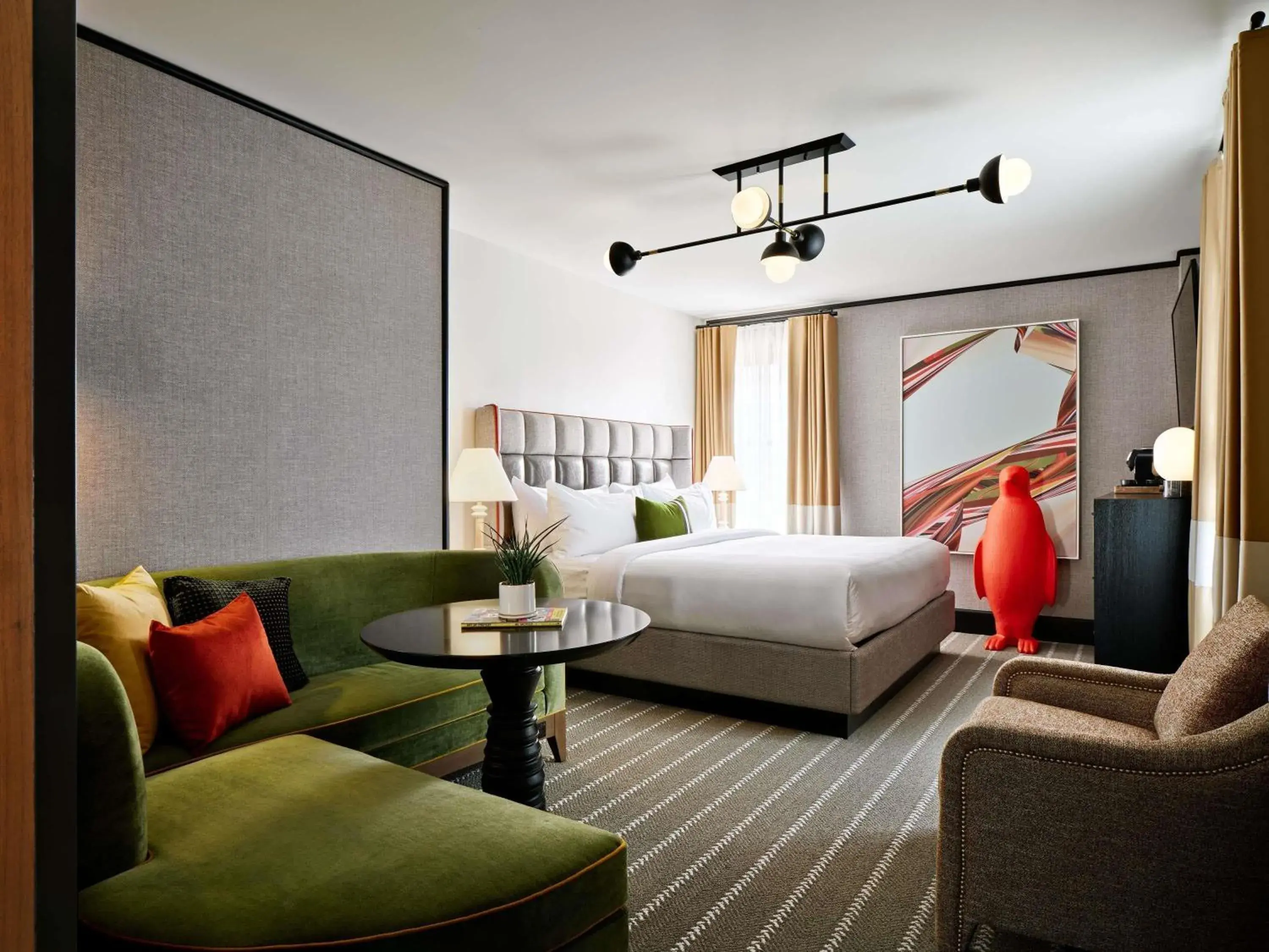 Bedroom, Bed in 21c Museum Hotel St Louis Bedroom, Bed in 21c Museum Hotel St Louis