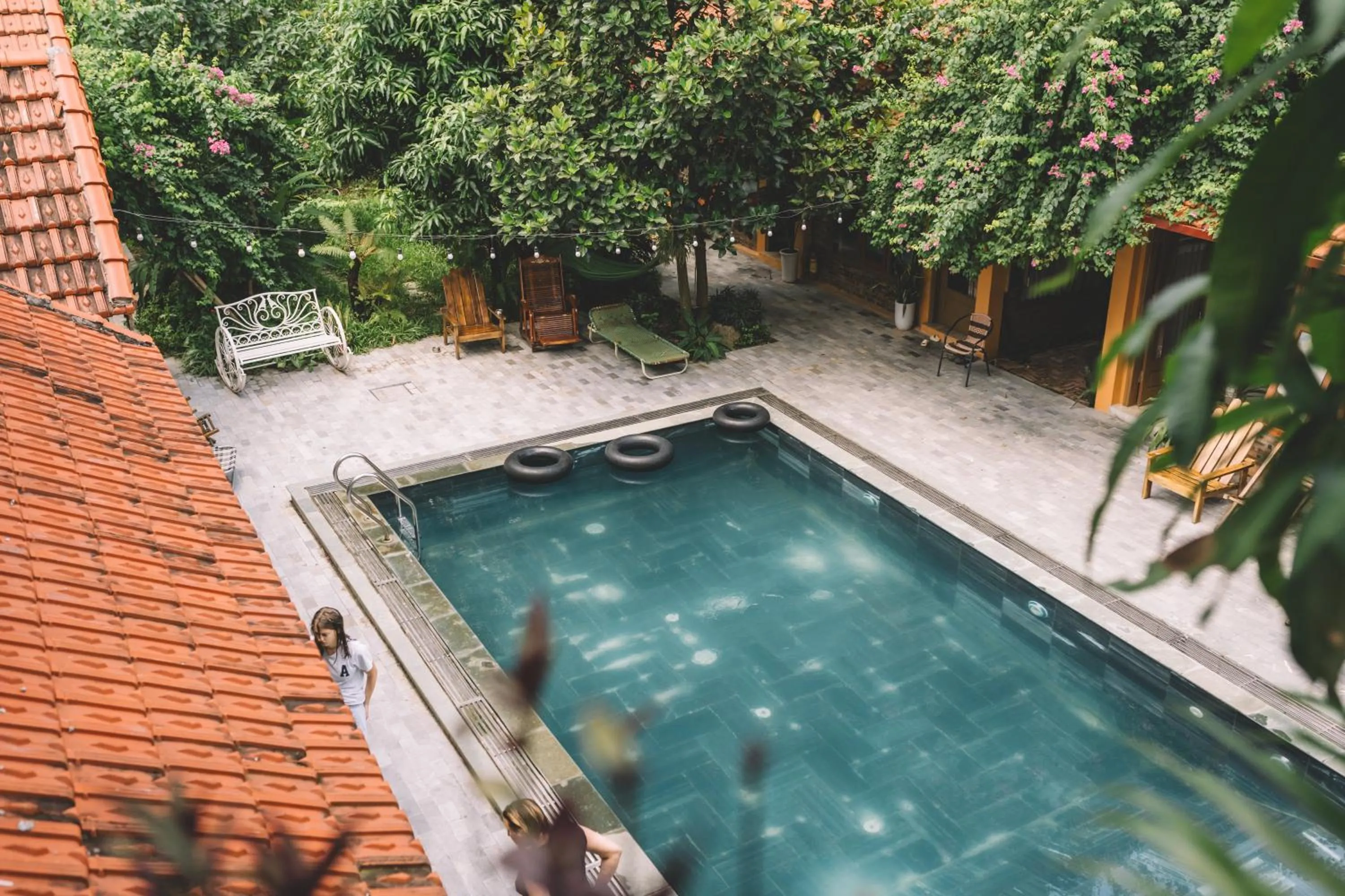 Pool view in My Tam Coc Bungalow Ninh Bình