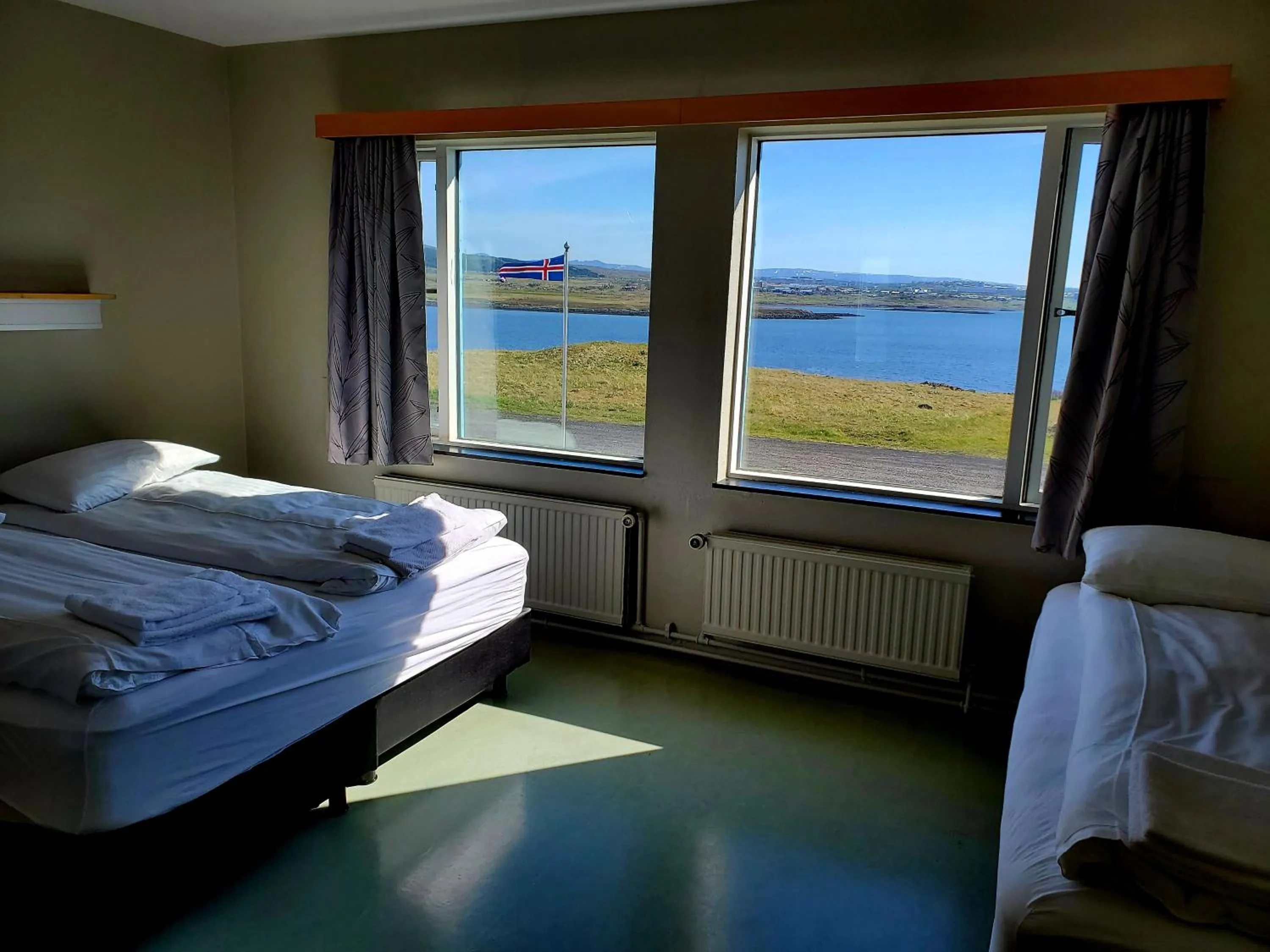 Bed in Víðines Guesthouse