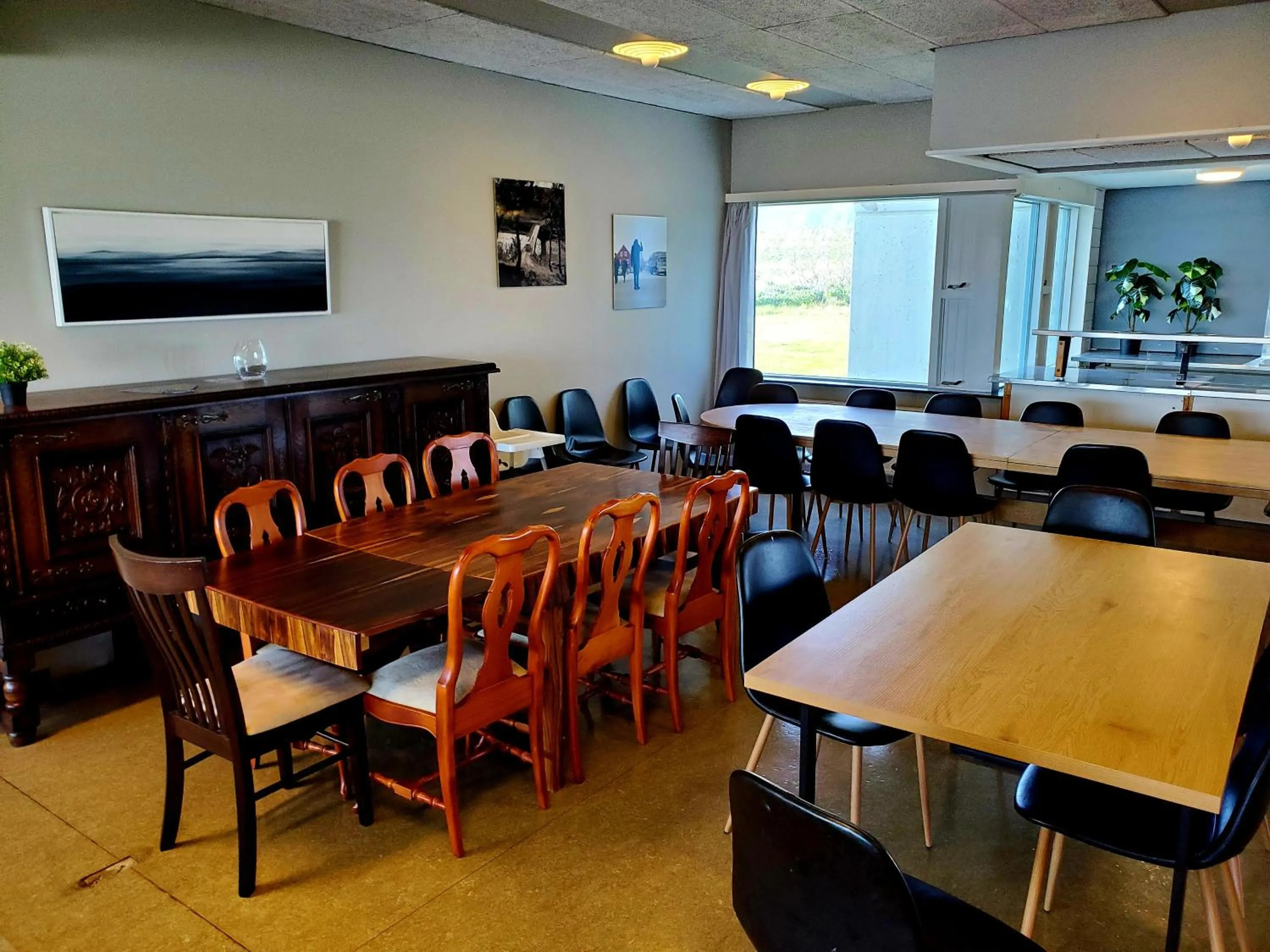 Dining area in Víðines Guesthouse