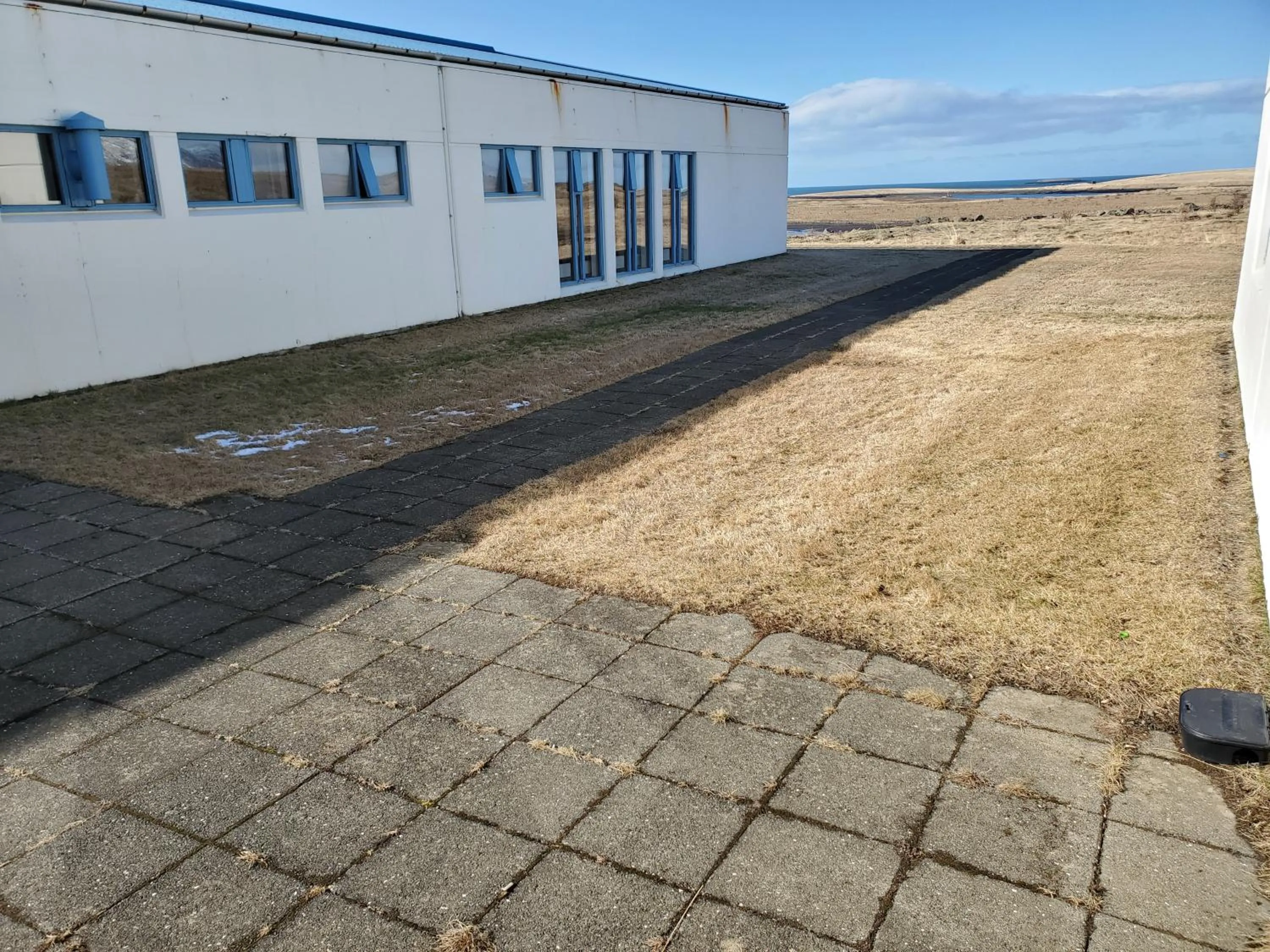 Inner courtyard view in Víðines Guesthouse