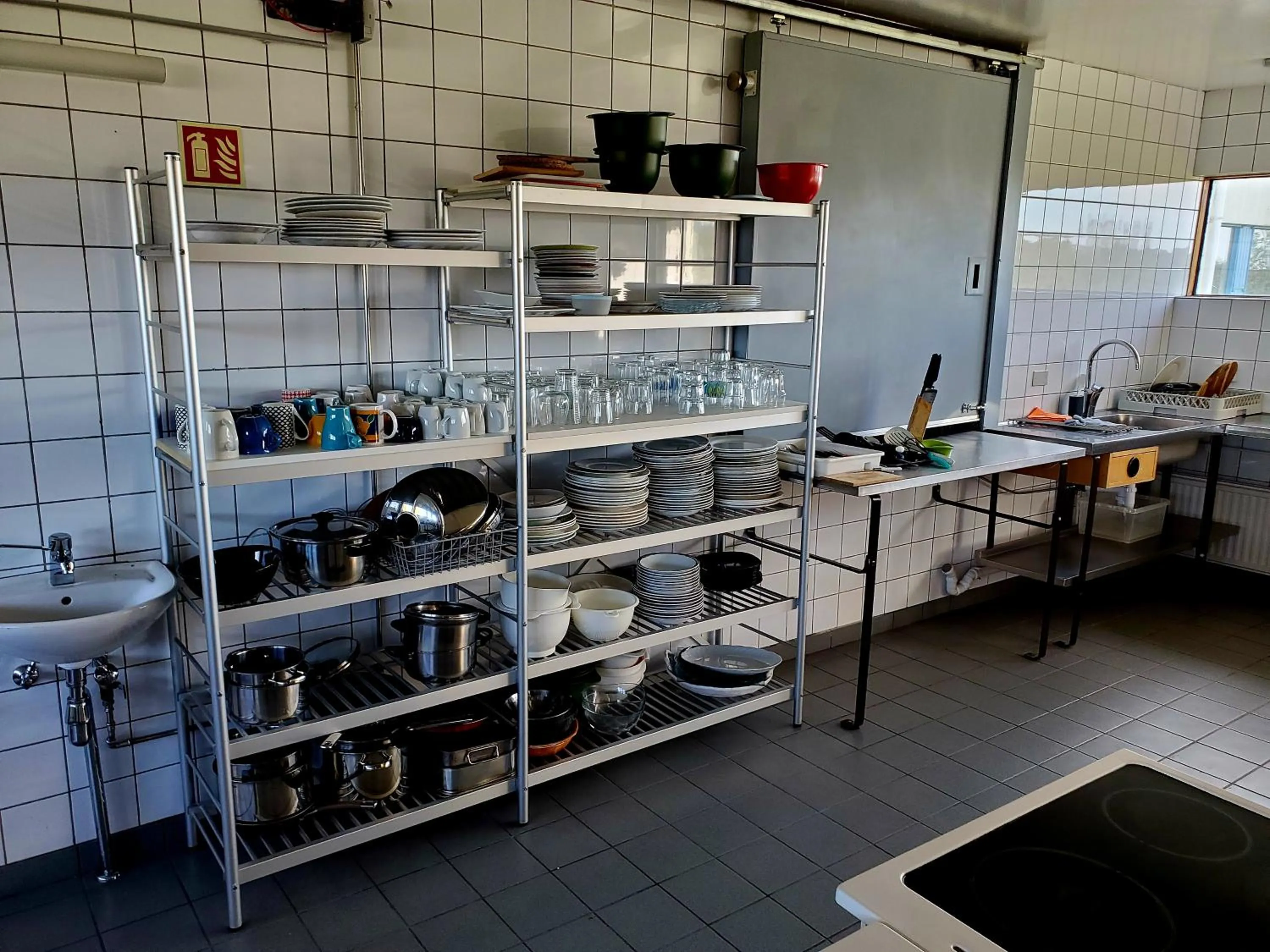 Kitchen or kitchenette in Víðines Guesthouse