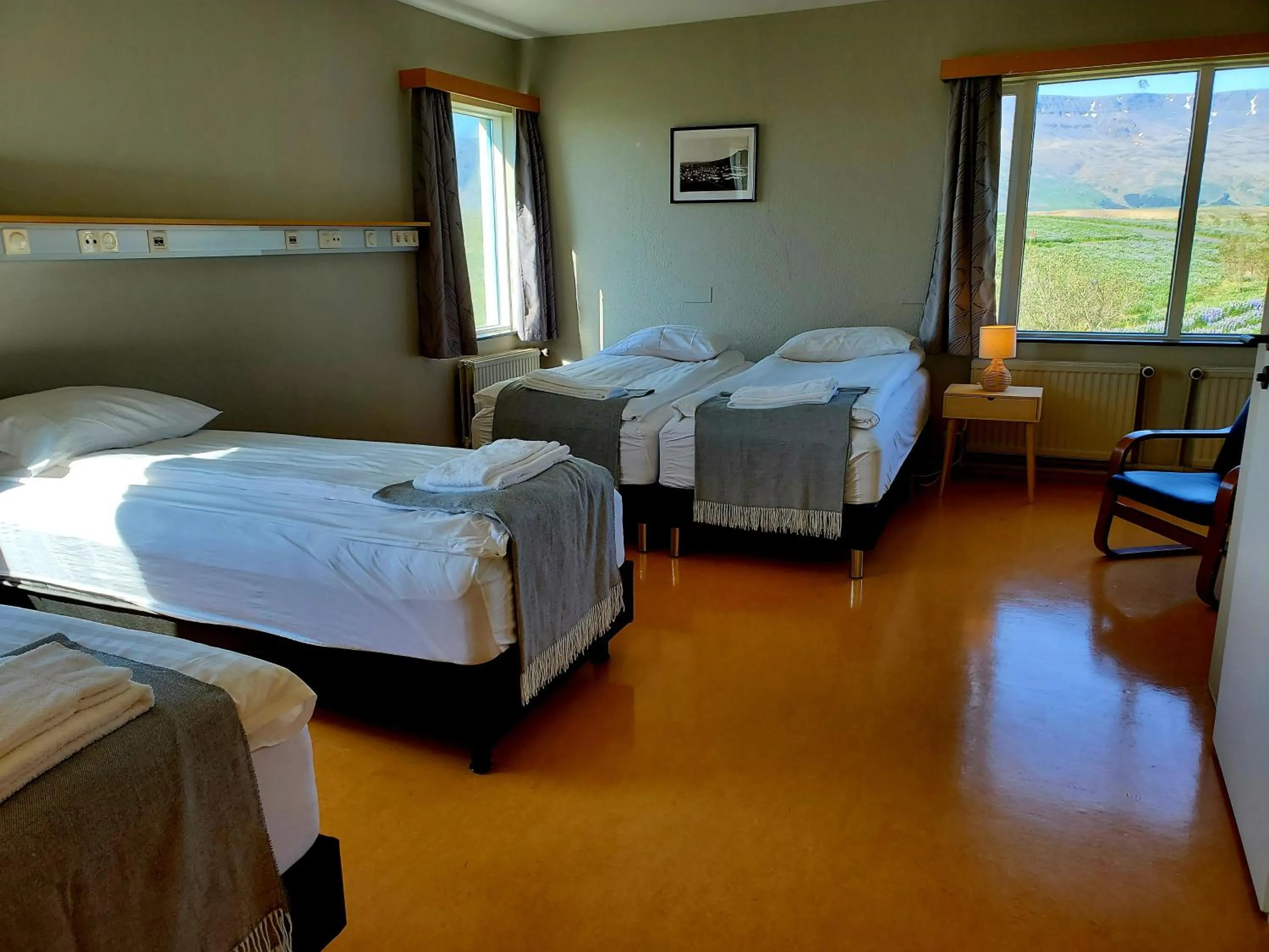 Bed in Víðines Guesthouse