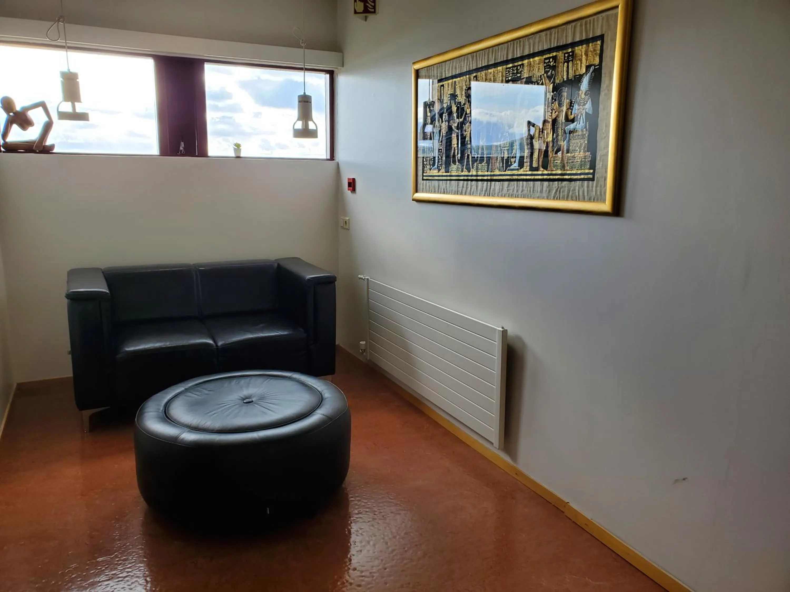 Living room in Víðines Guesthouse