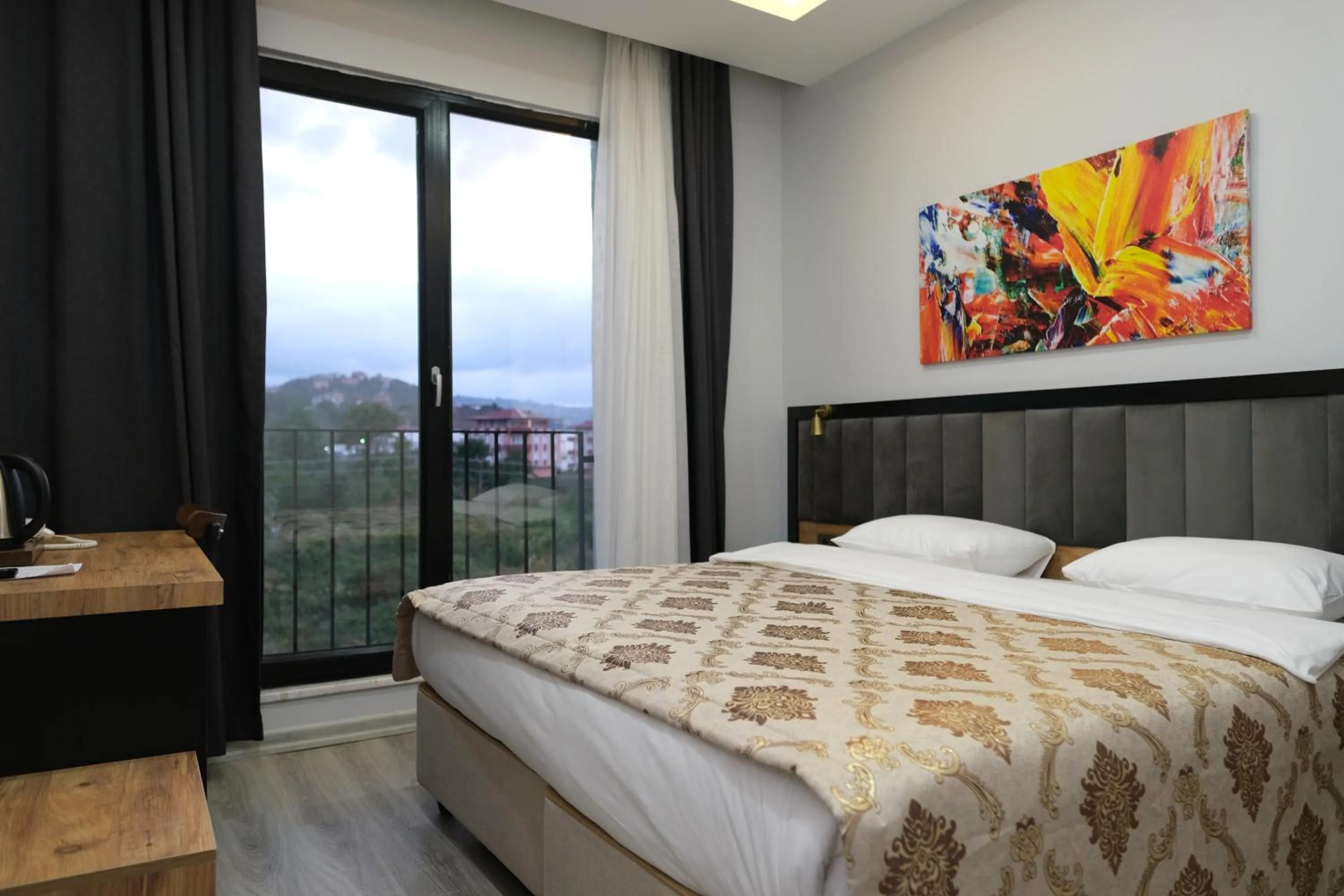 Bed in The Marine Hotel