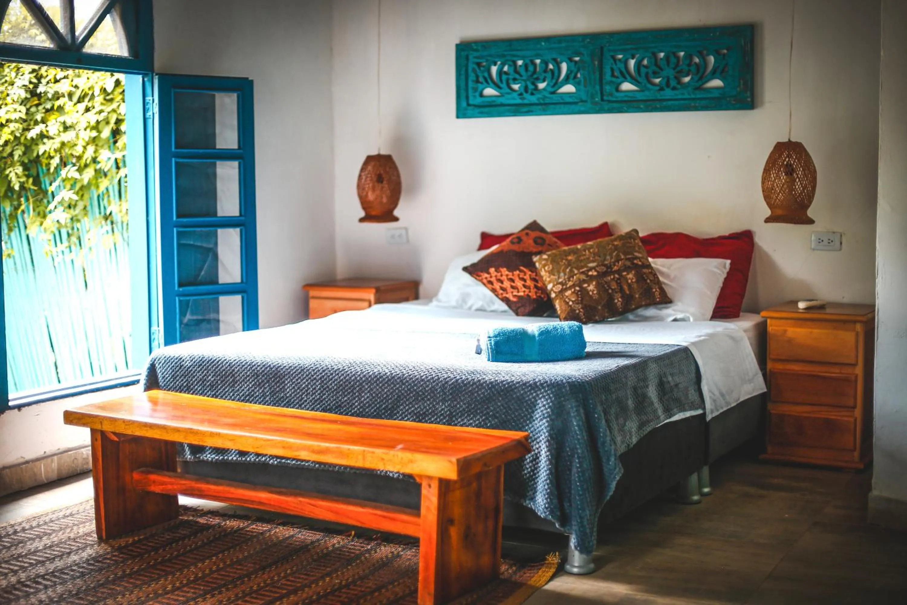 Bed in HOTEL RENASCI PALOMINO