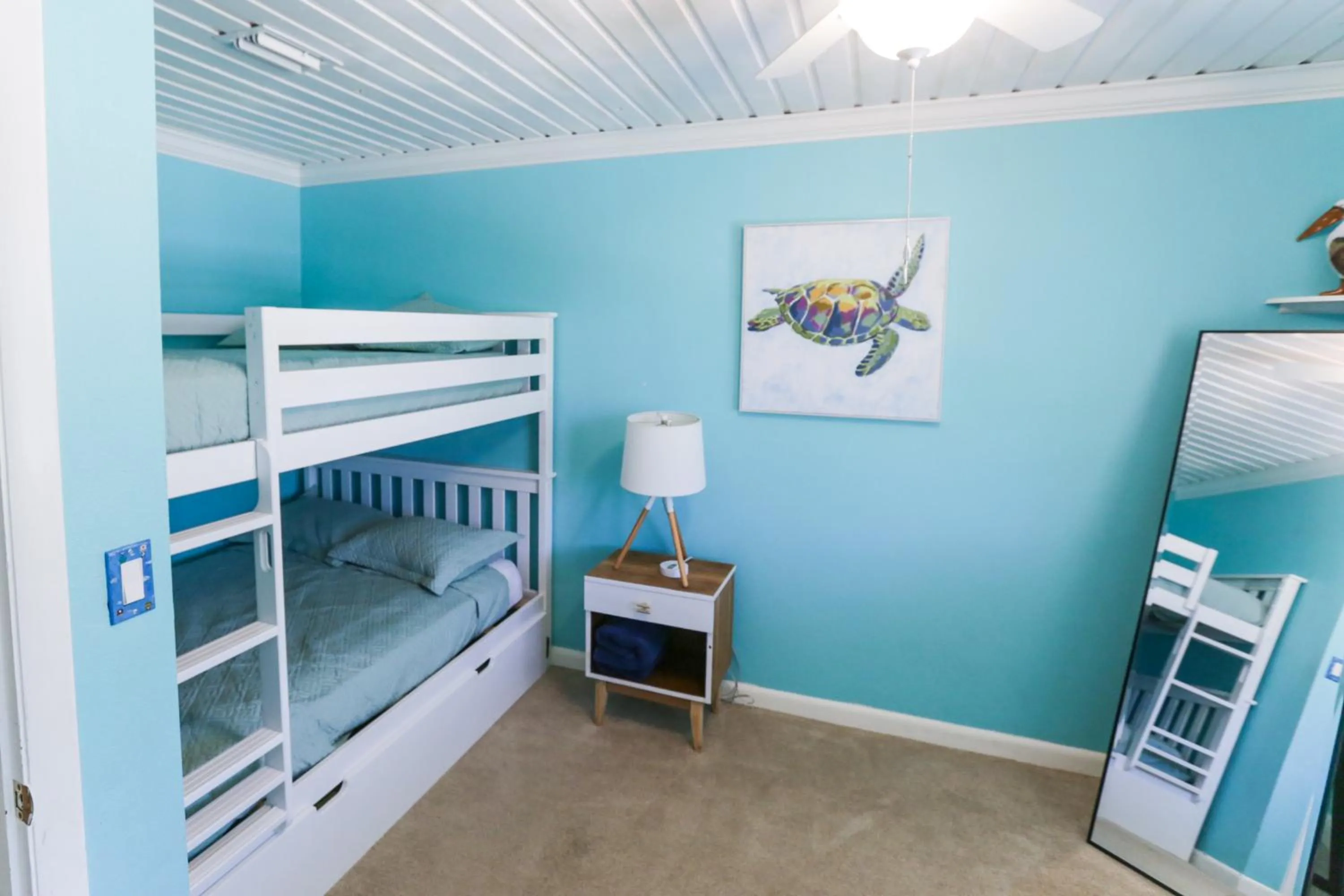 bunk bed, Bed in Pool & Hot Tub Home w Game Room! 1 Mile to Beach!
