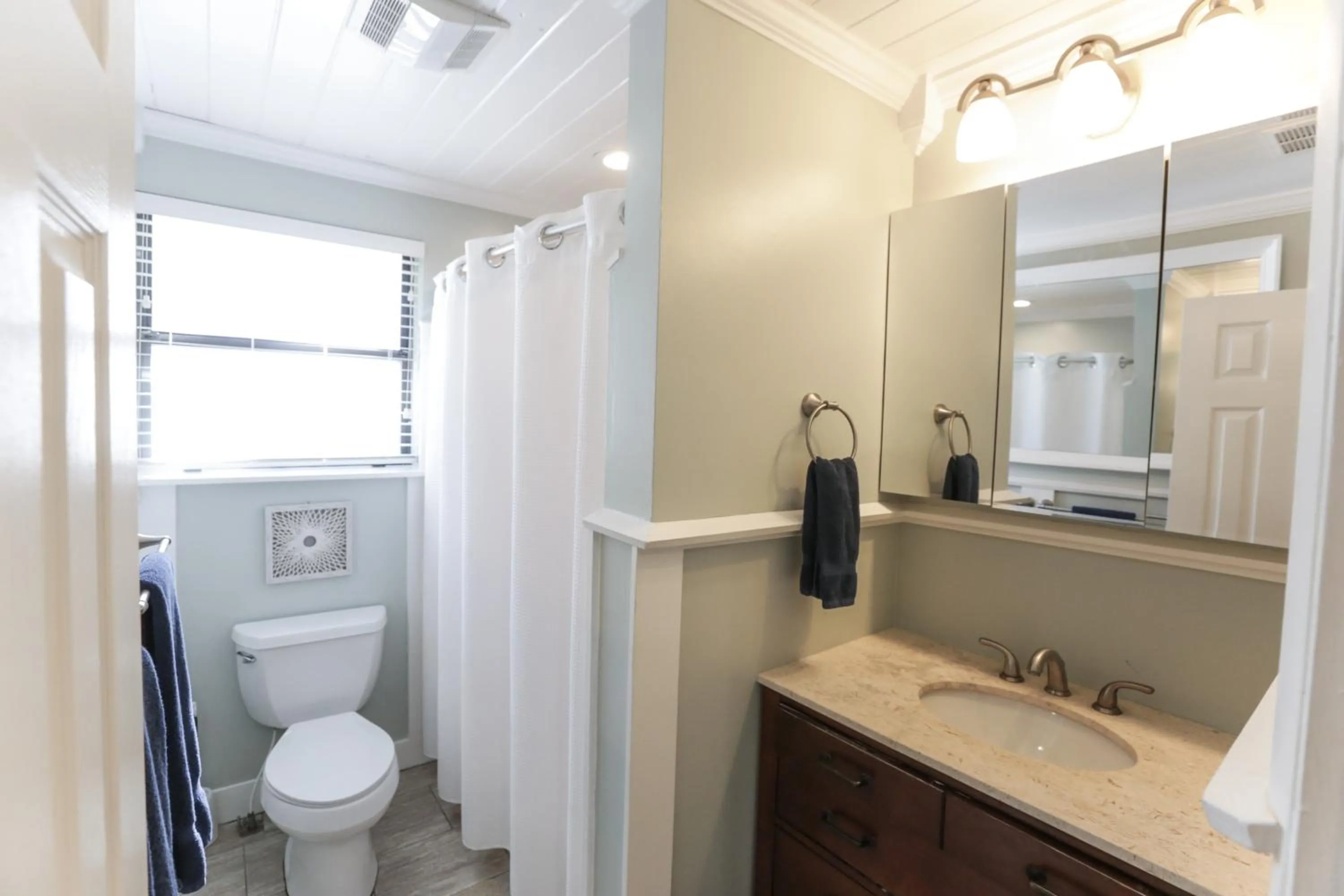 Bathroom in Pool & Hot Tub Home w Game Room! 1 Mile to Beach!