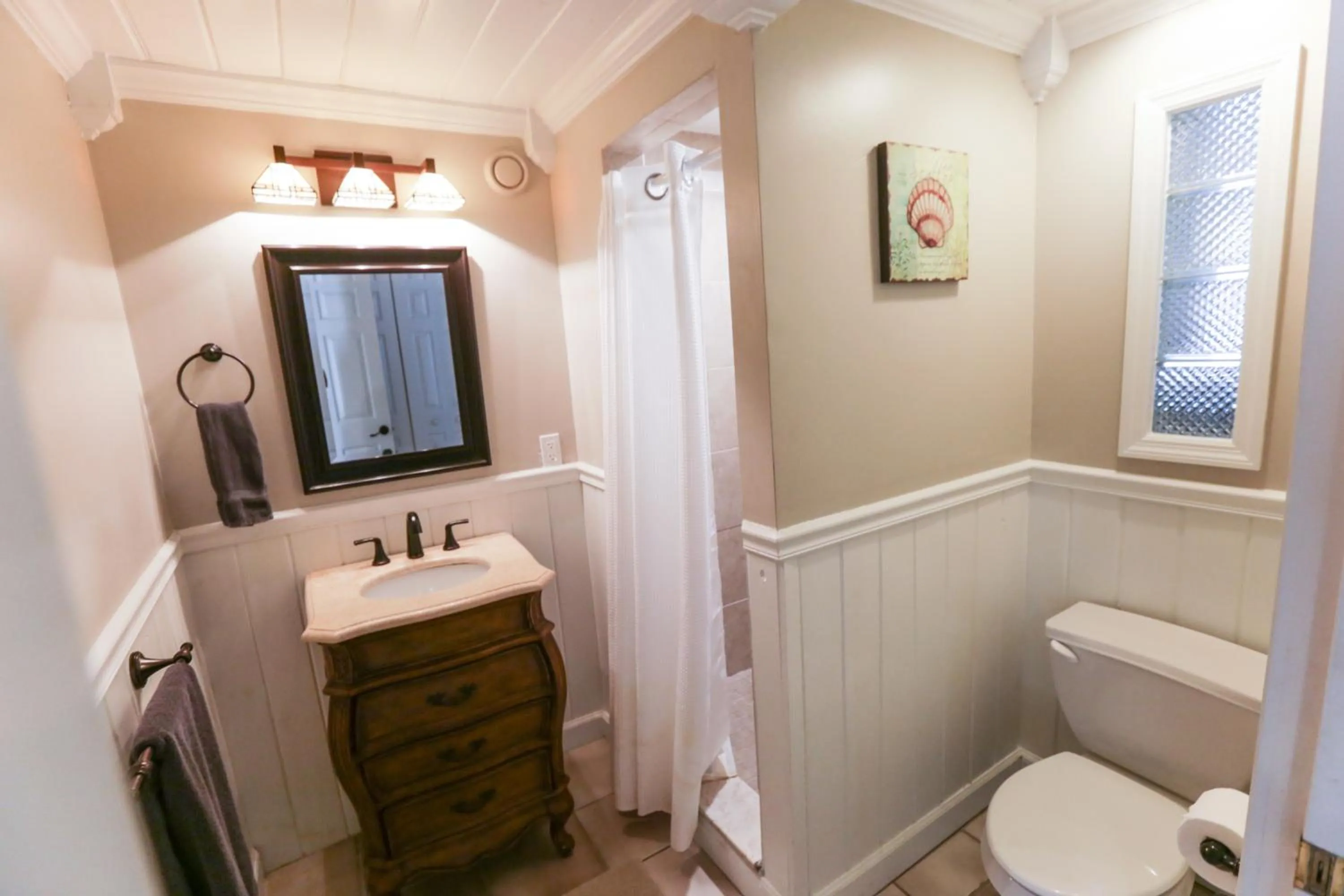 Bathroom in Pool & Hot Tub Home w Game Room! 1 Mile to Beach!
